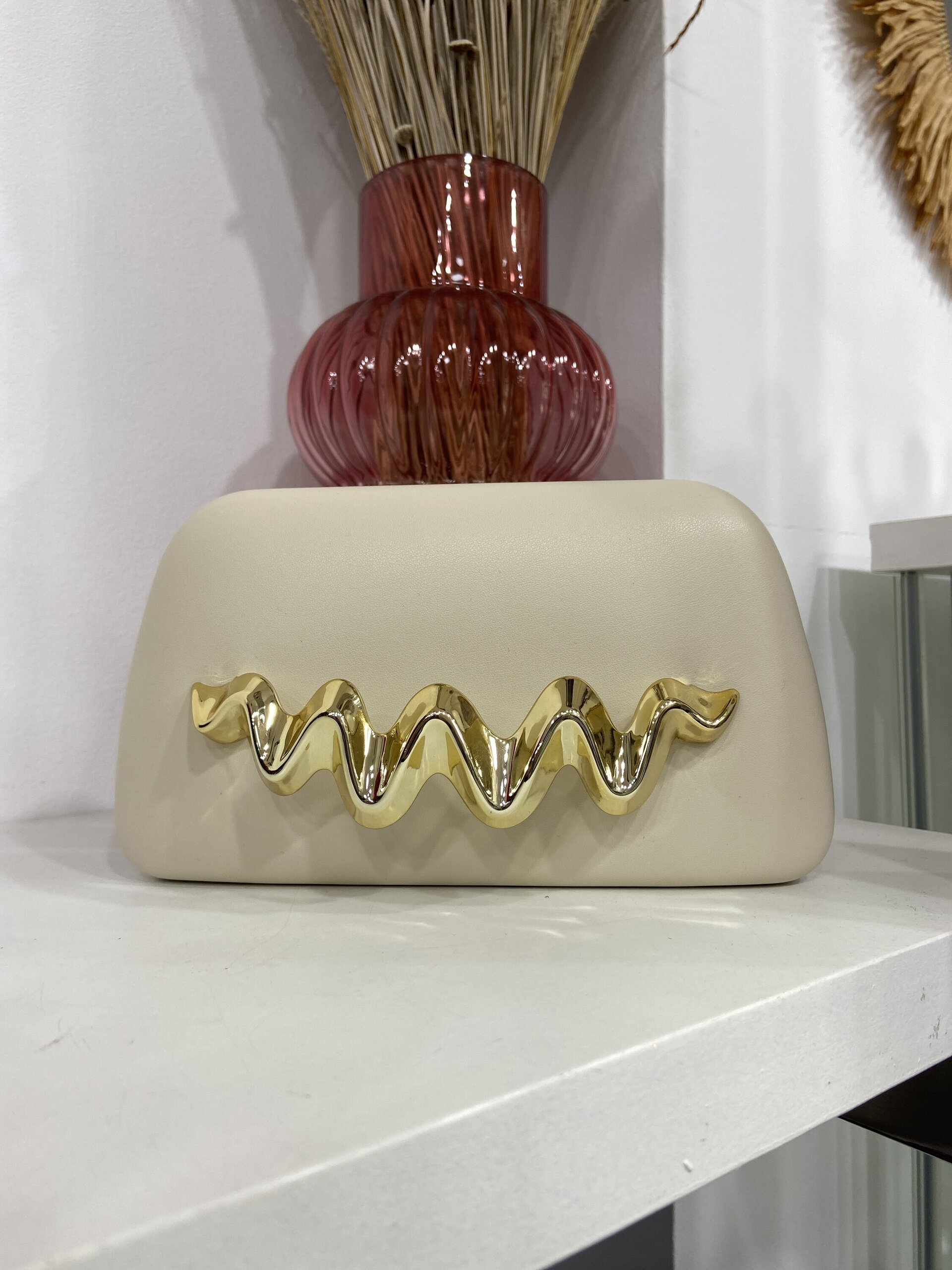 Clutch Espigado Beige - 1