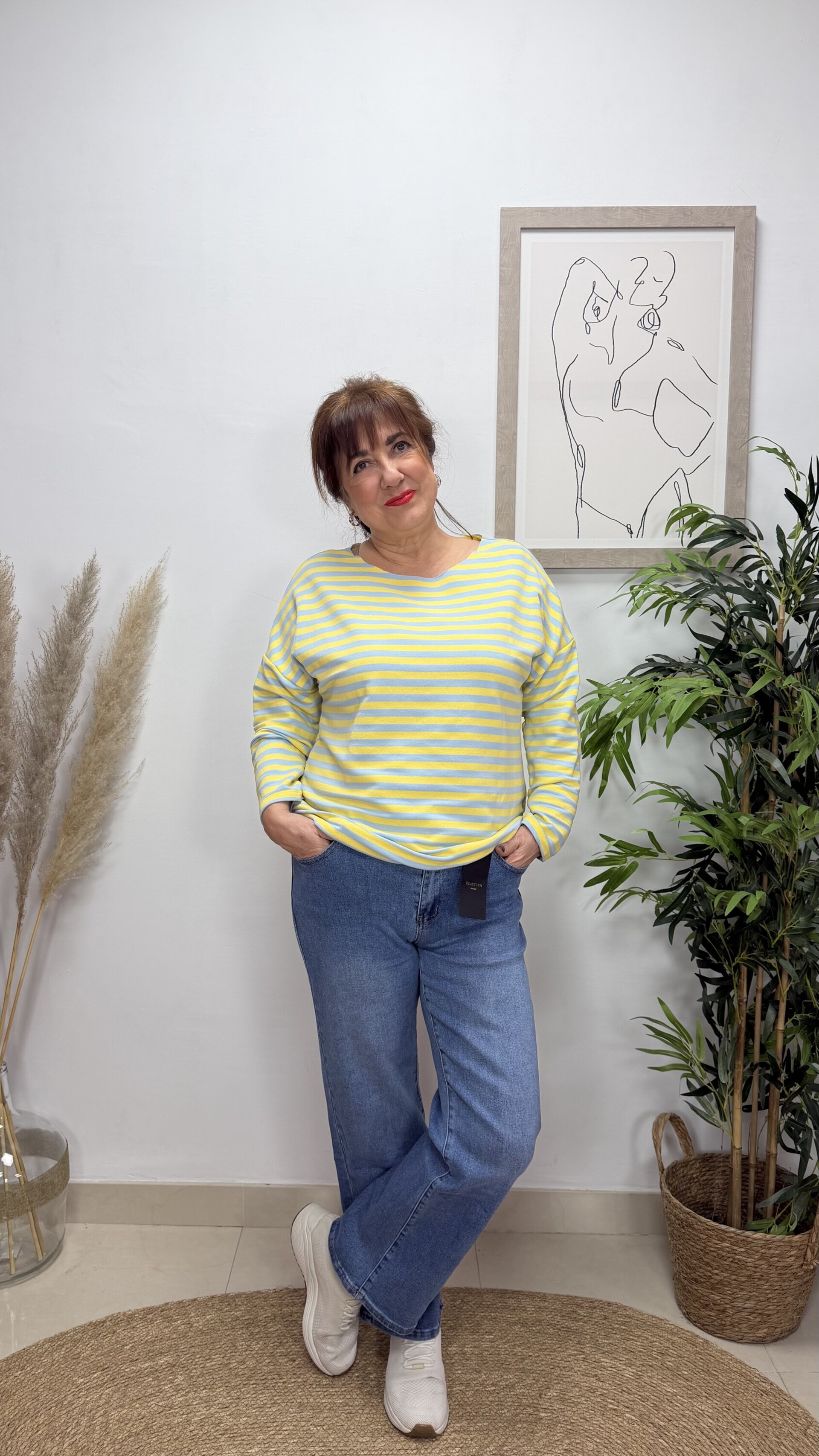 Camiseta Rayas Amarilla - 2