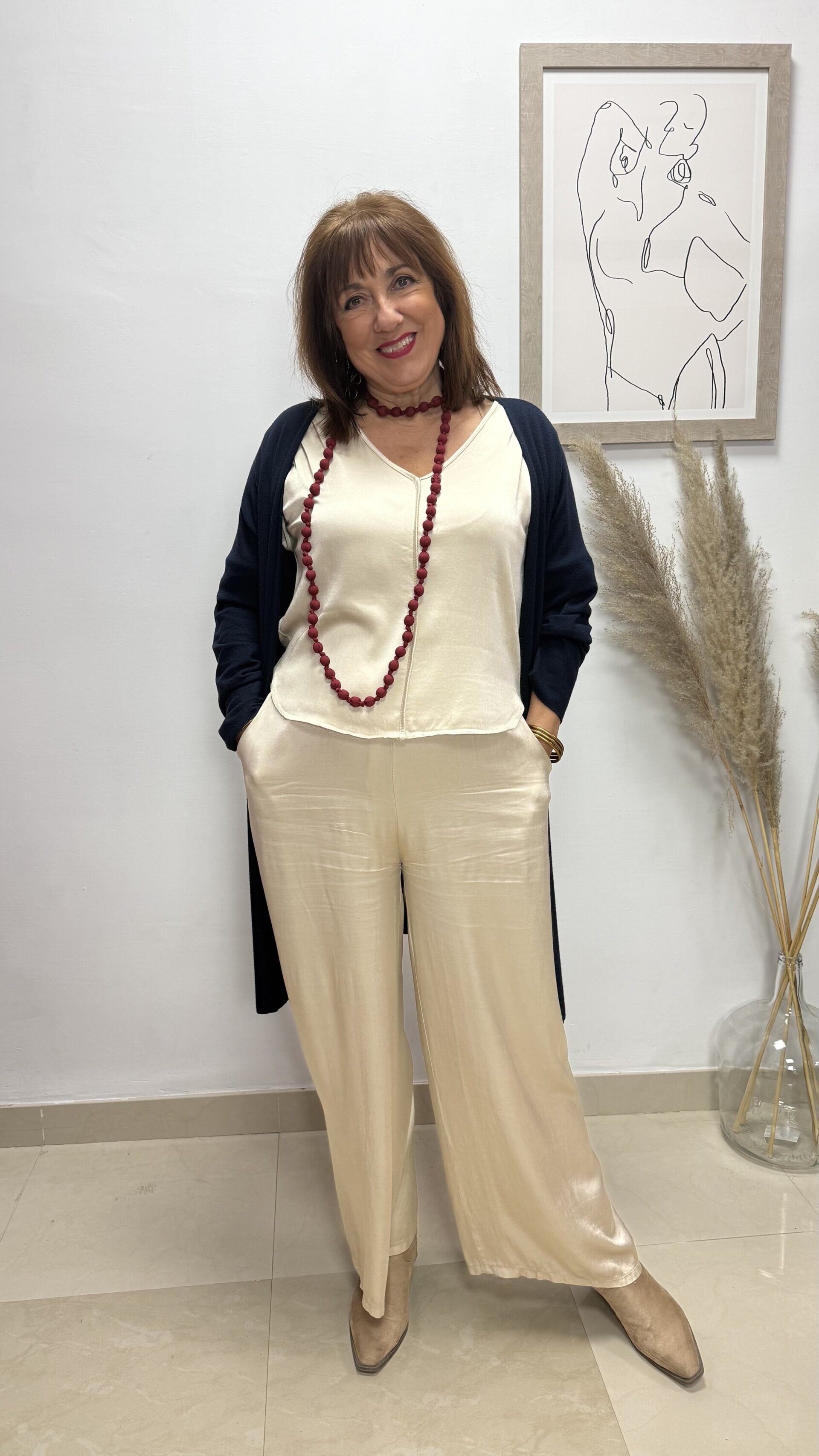 Collar Caramelo Burdeos - 1