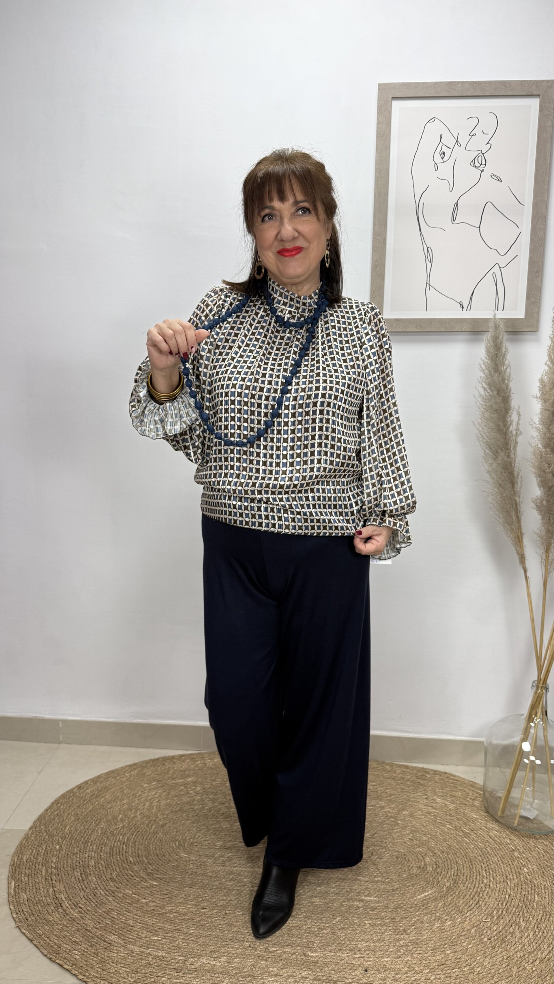 Blusa Gresi Azul - 1