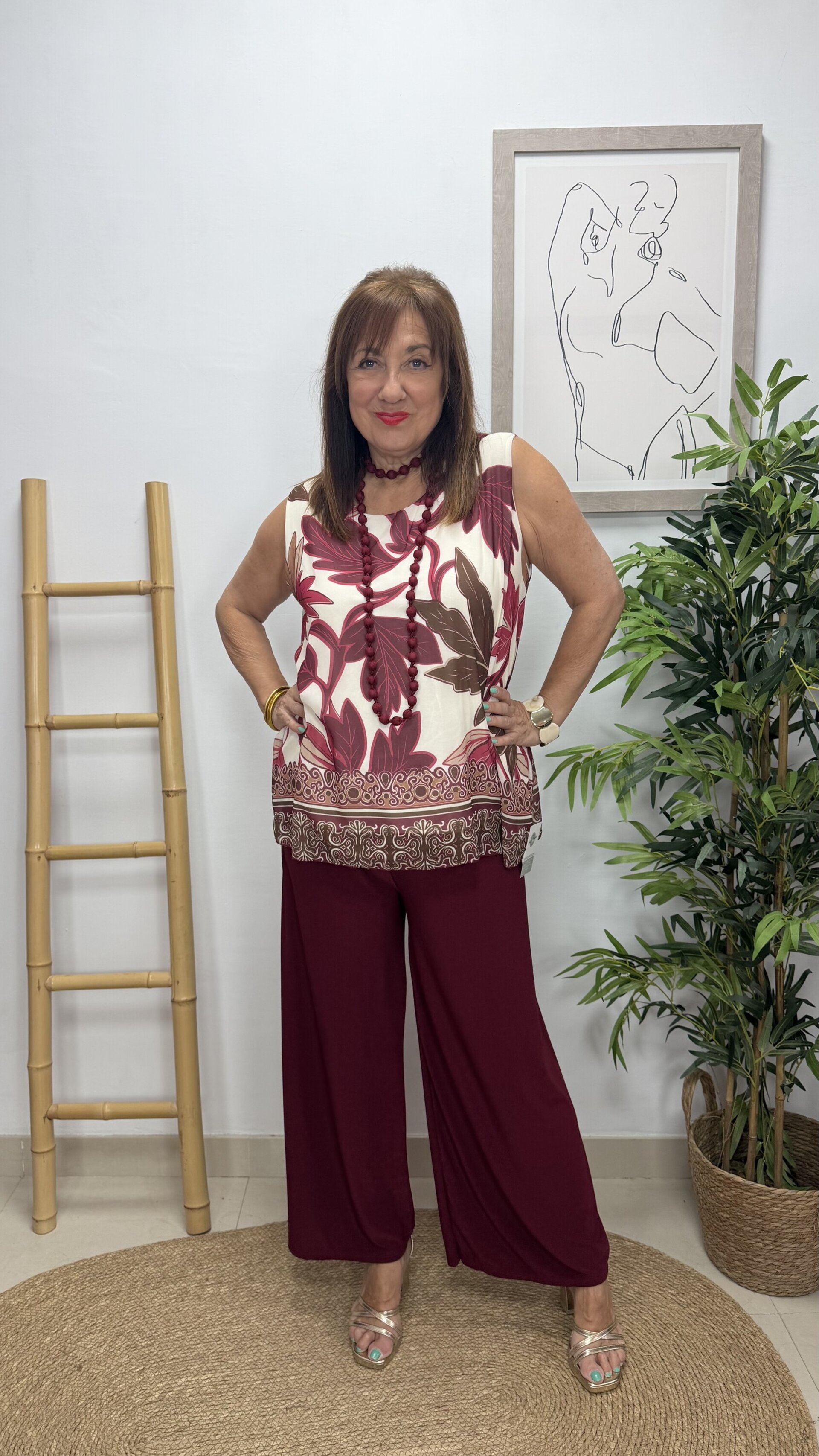 Blusa Eva Burdeos - 1