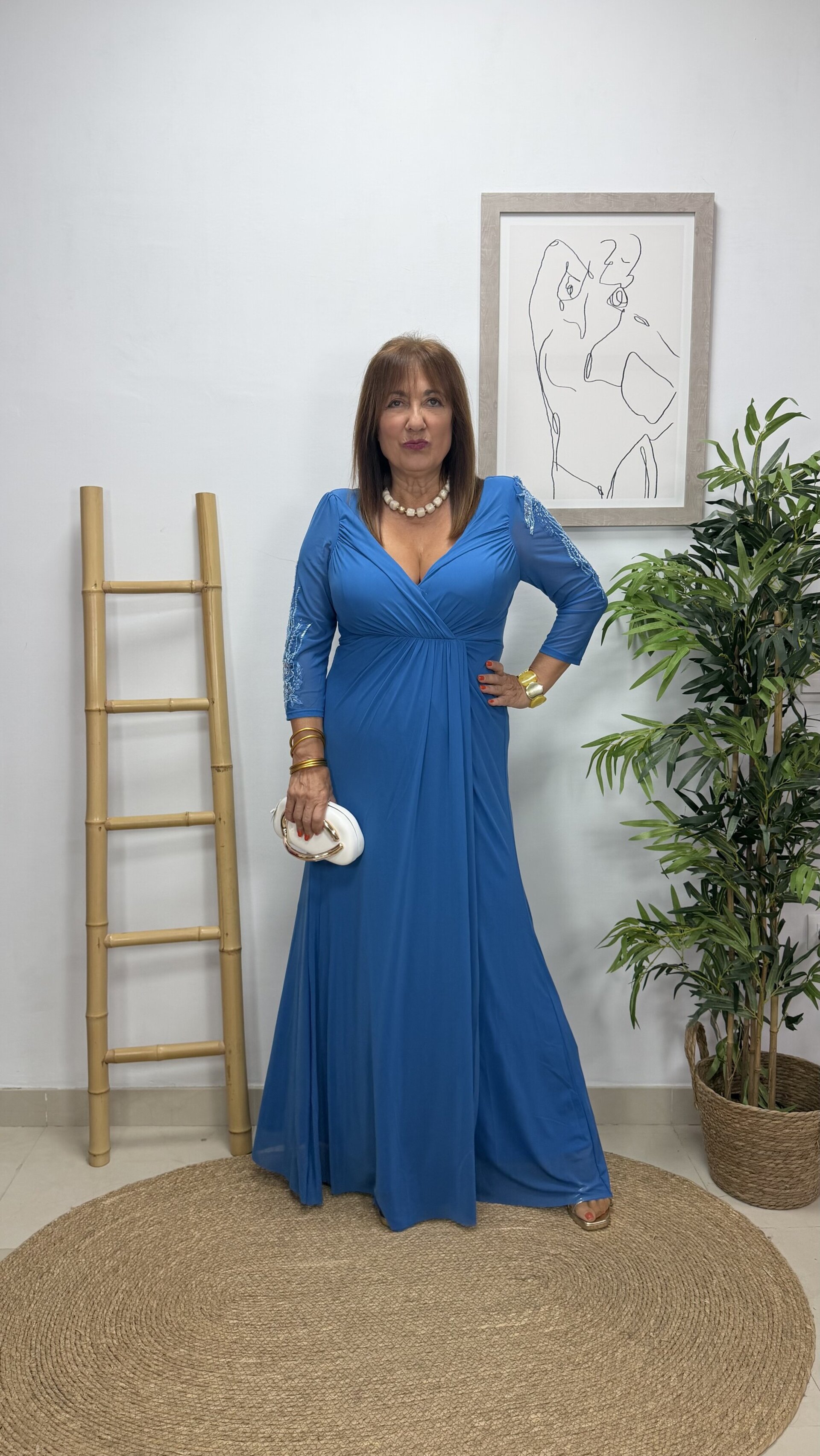 Vestido Artemisa Azul - 3