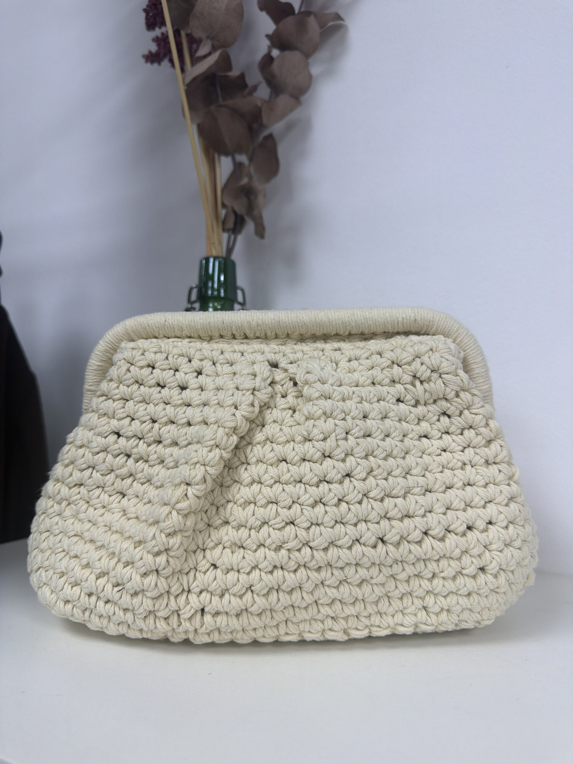 Bolso Croche Blanco Roto - 1
