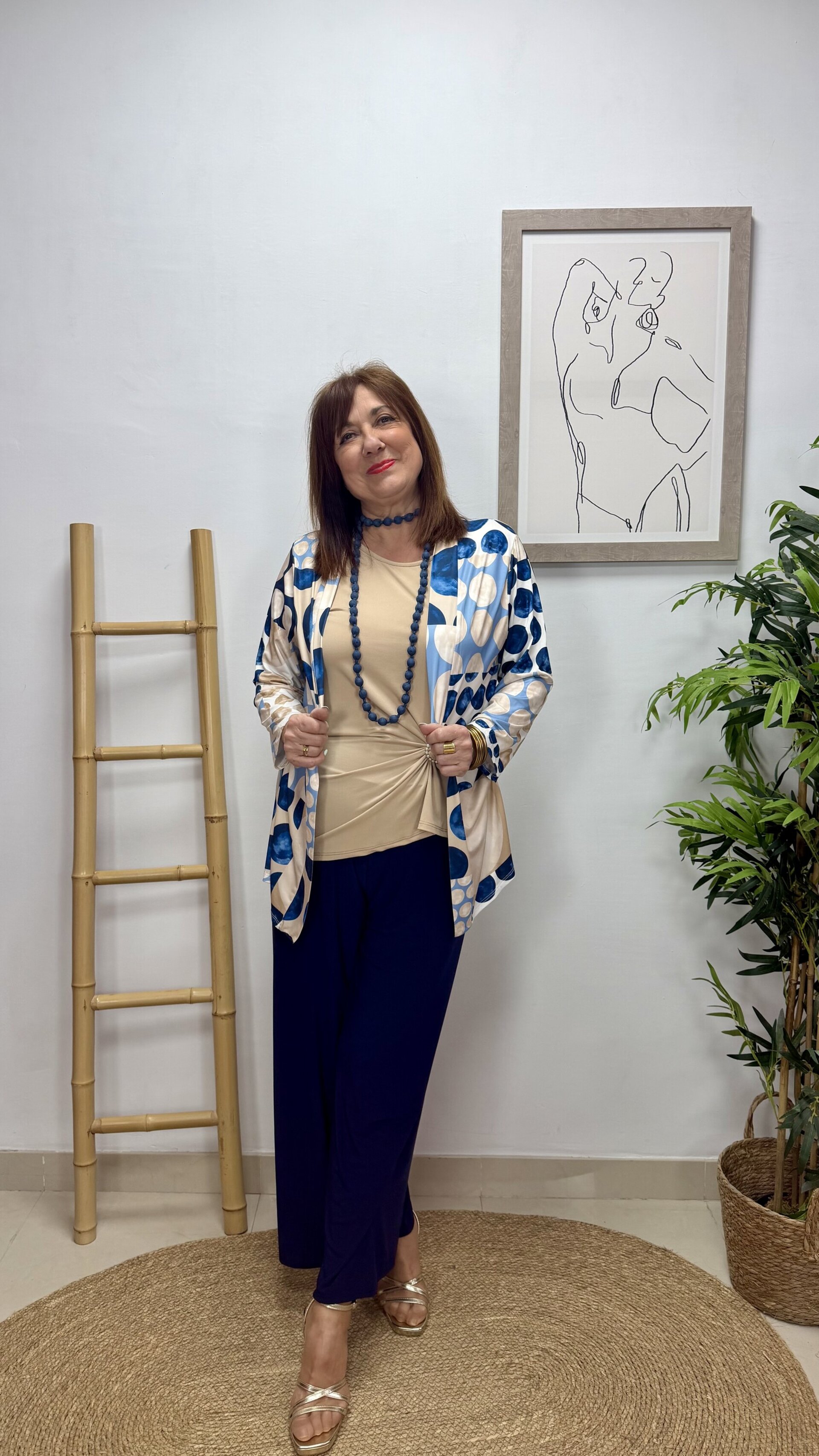 Blusa Círculos Azul - 4