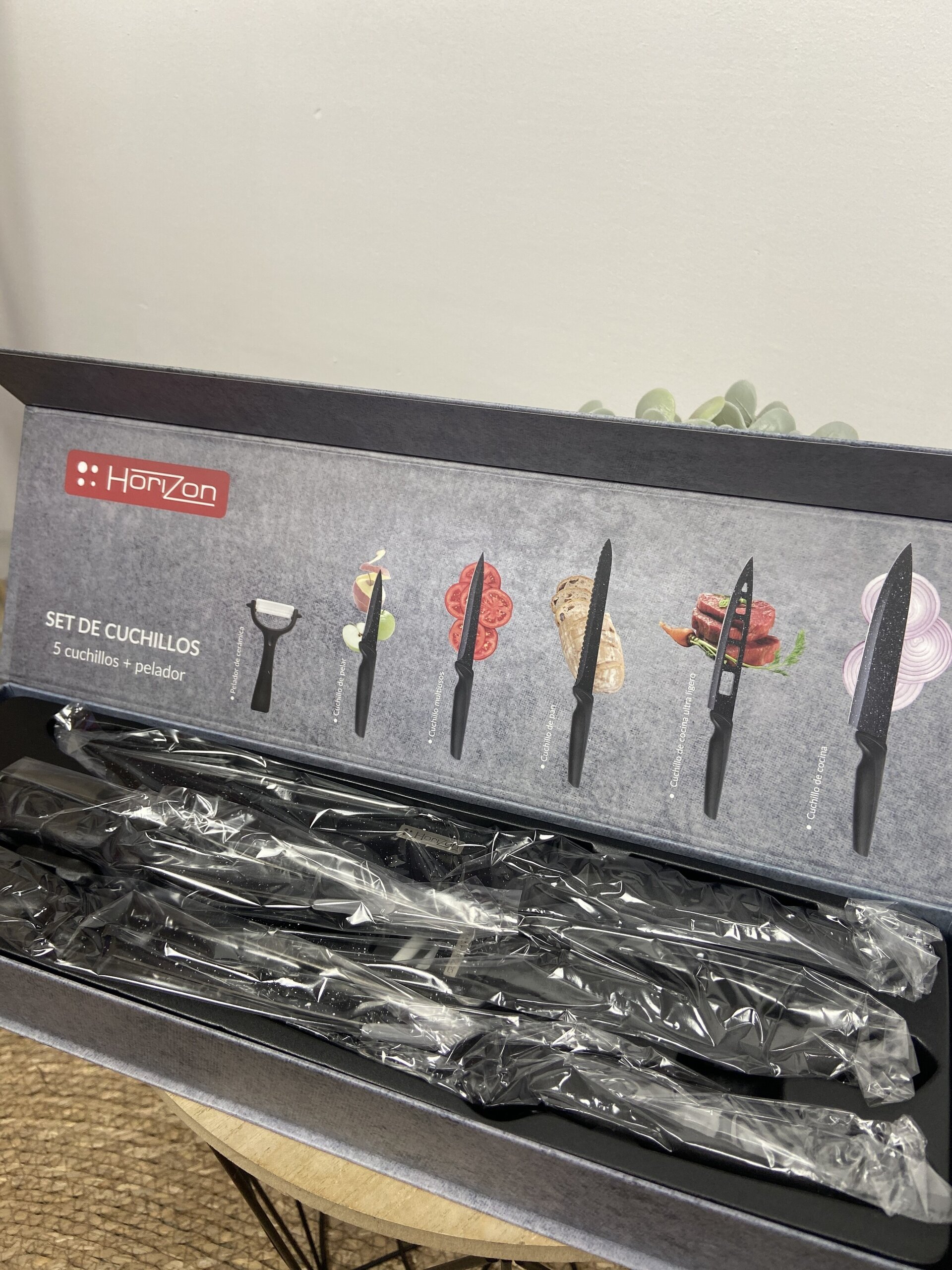 Set Cuchillos Cocina + Pelador - 2