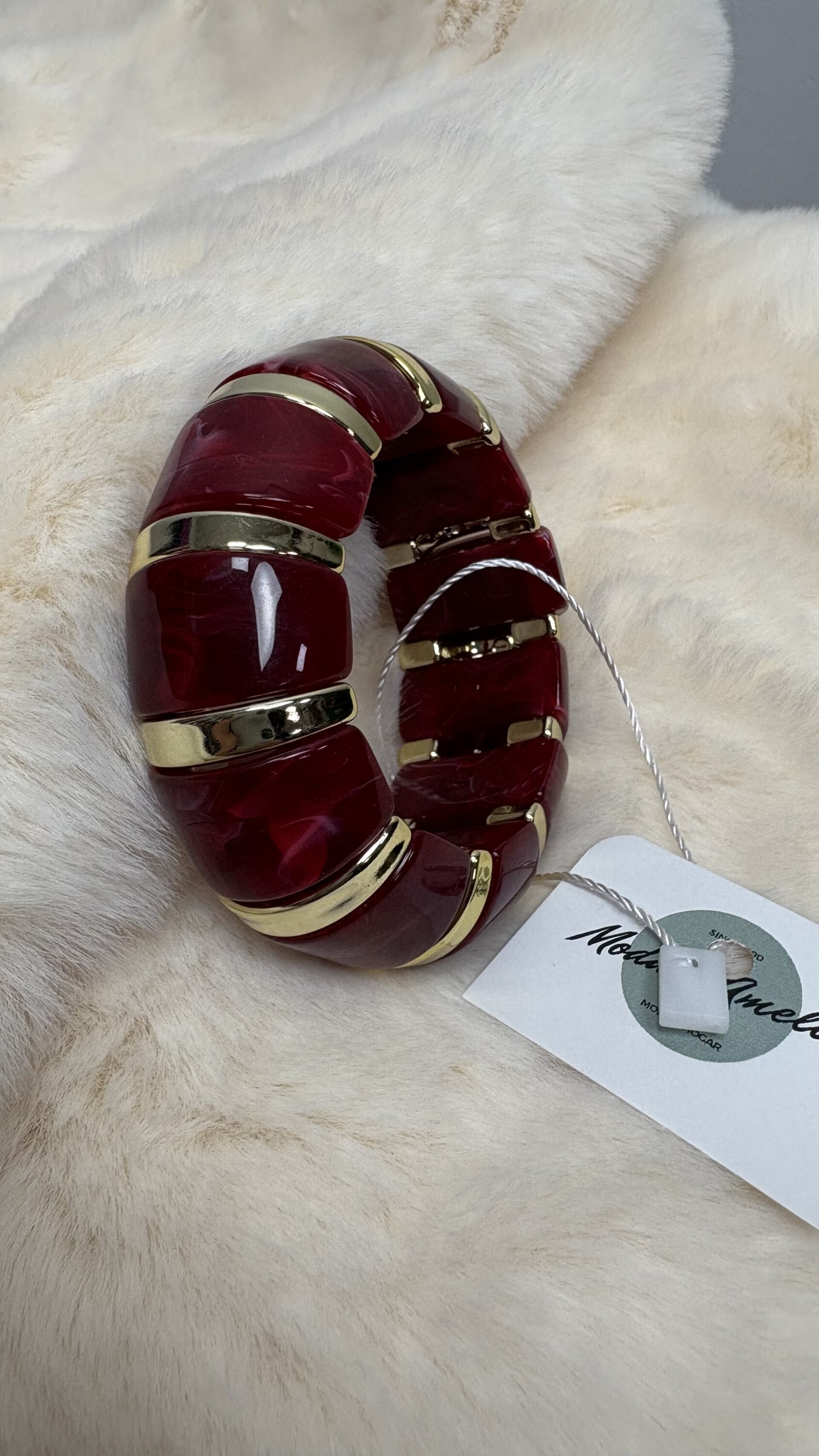 Pulsera Elástica Burdeos - 1