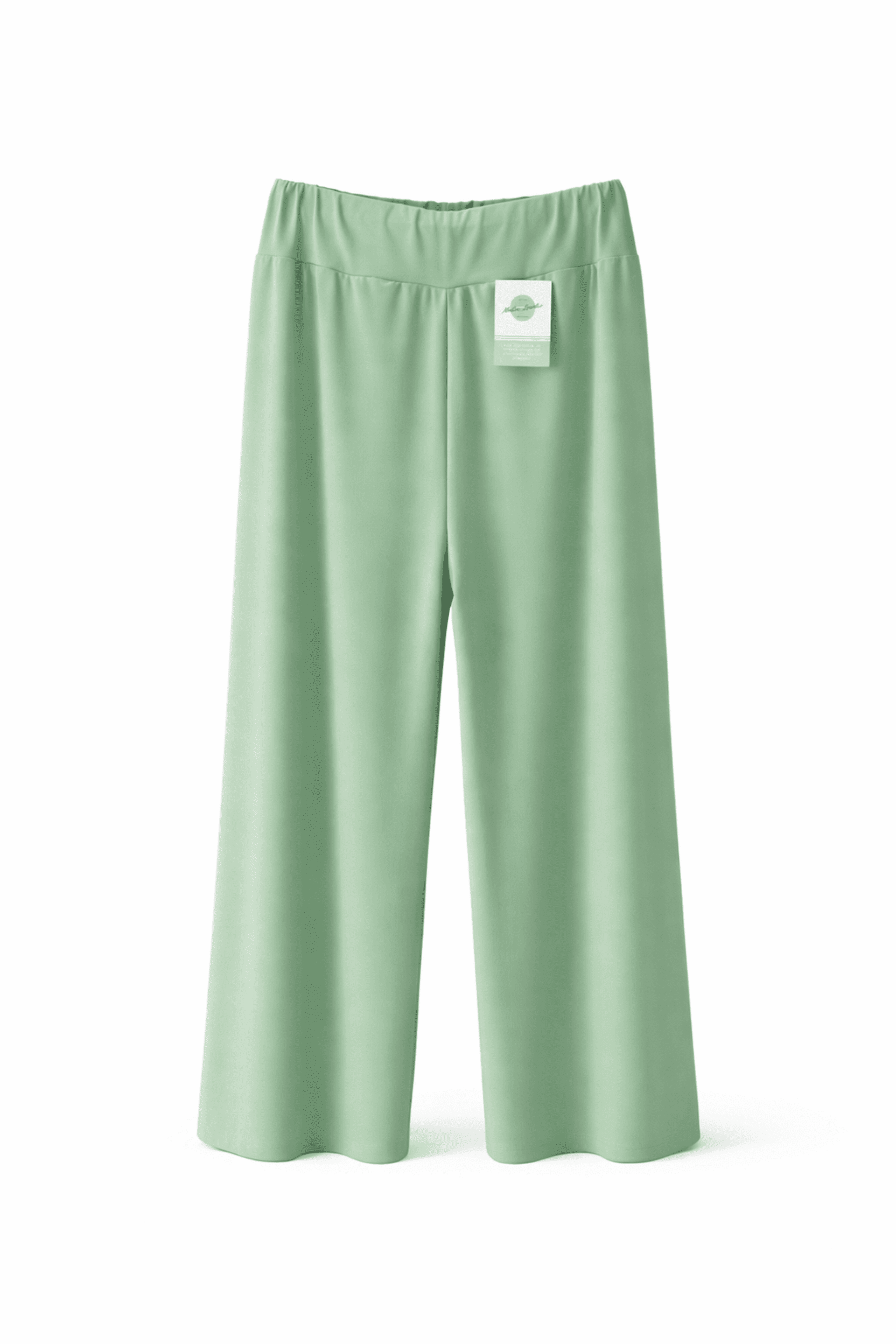Pantalón Liso Licra Fría Verde Amelia - 1