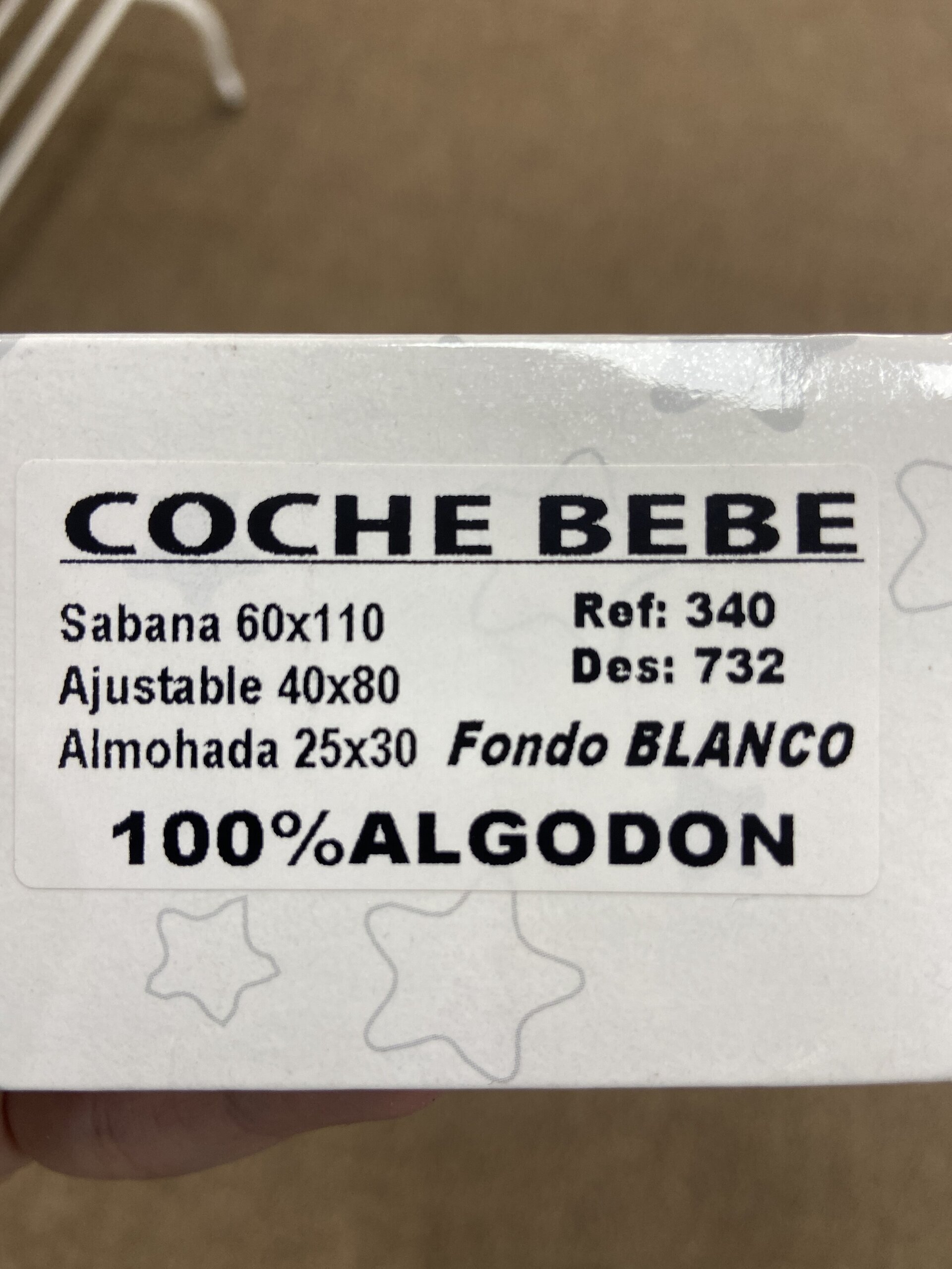 Sabana Coche Bebé 100% Algodón - 2