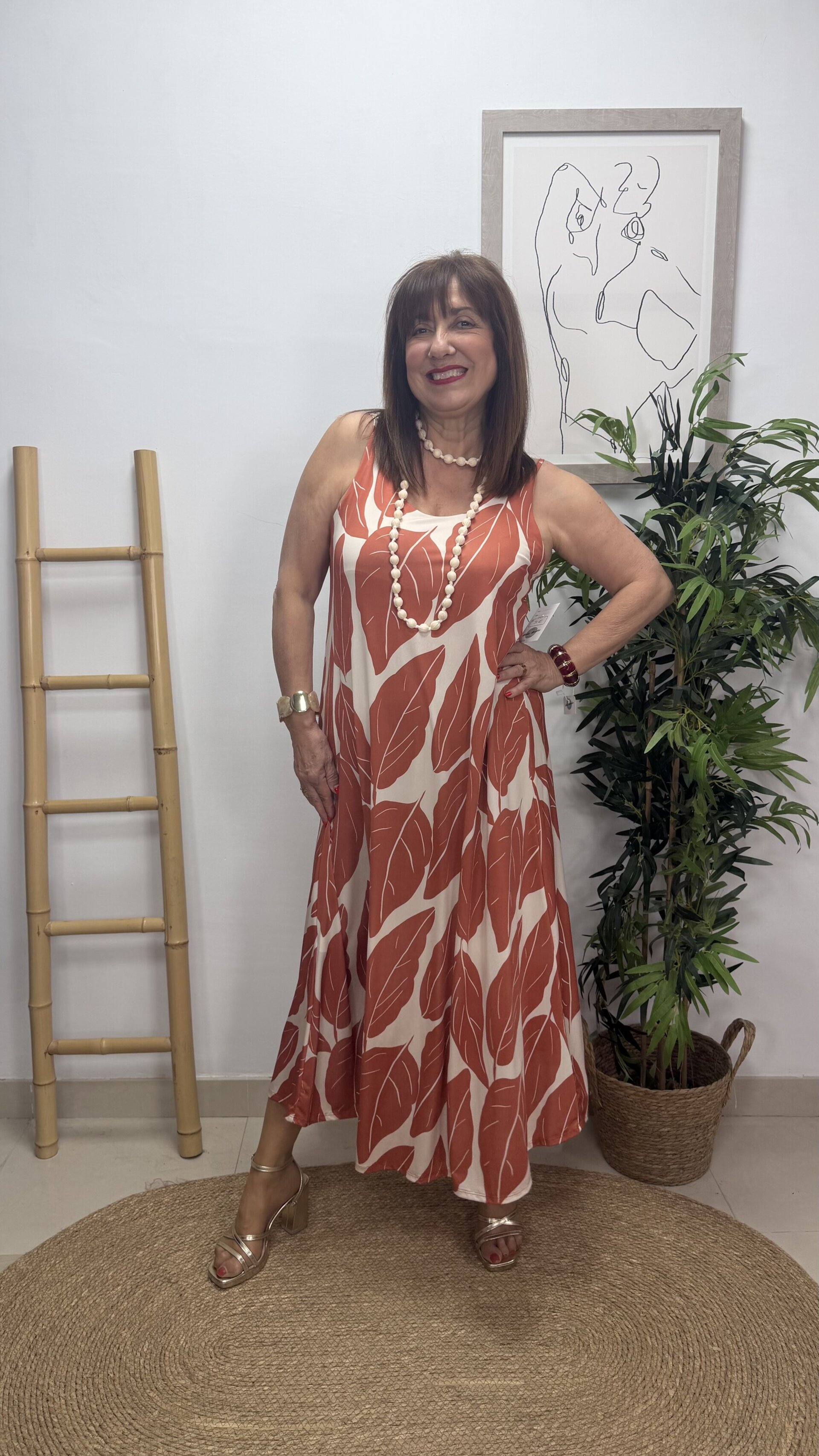 Vestido Hojas Caldera - 3