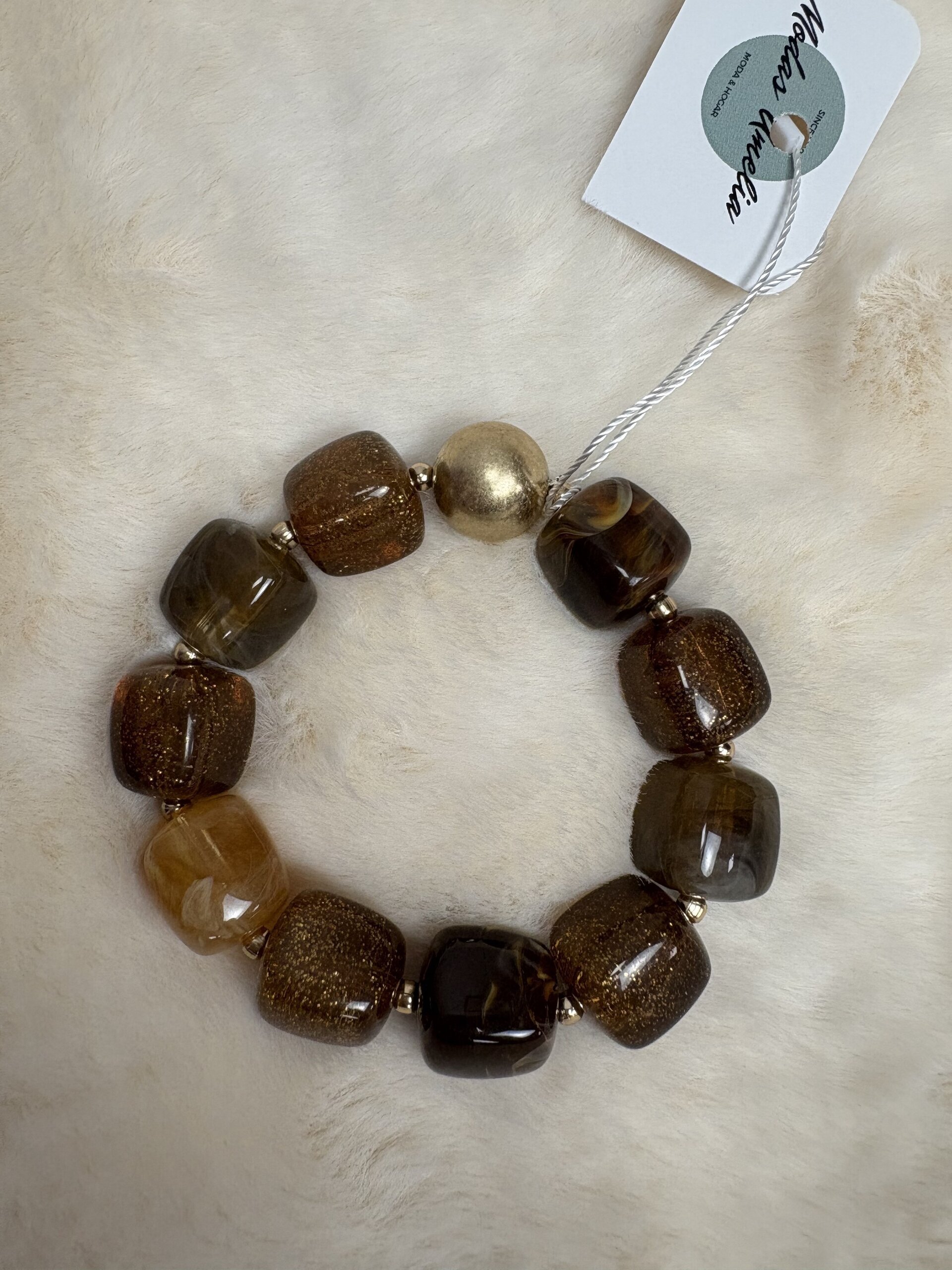 Pulsera Ámbar Marrón - 1