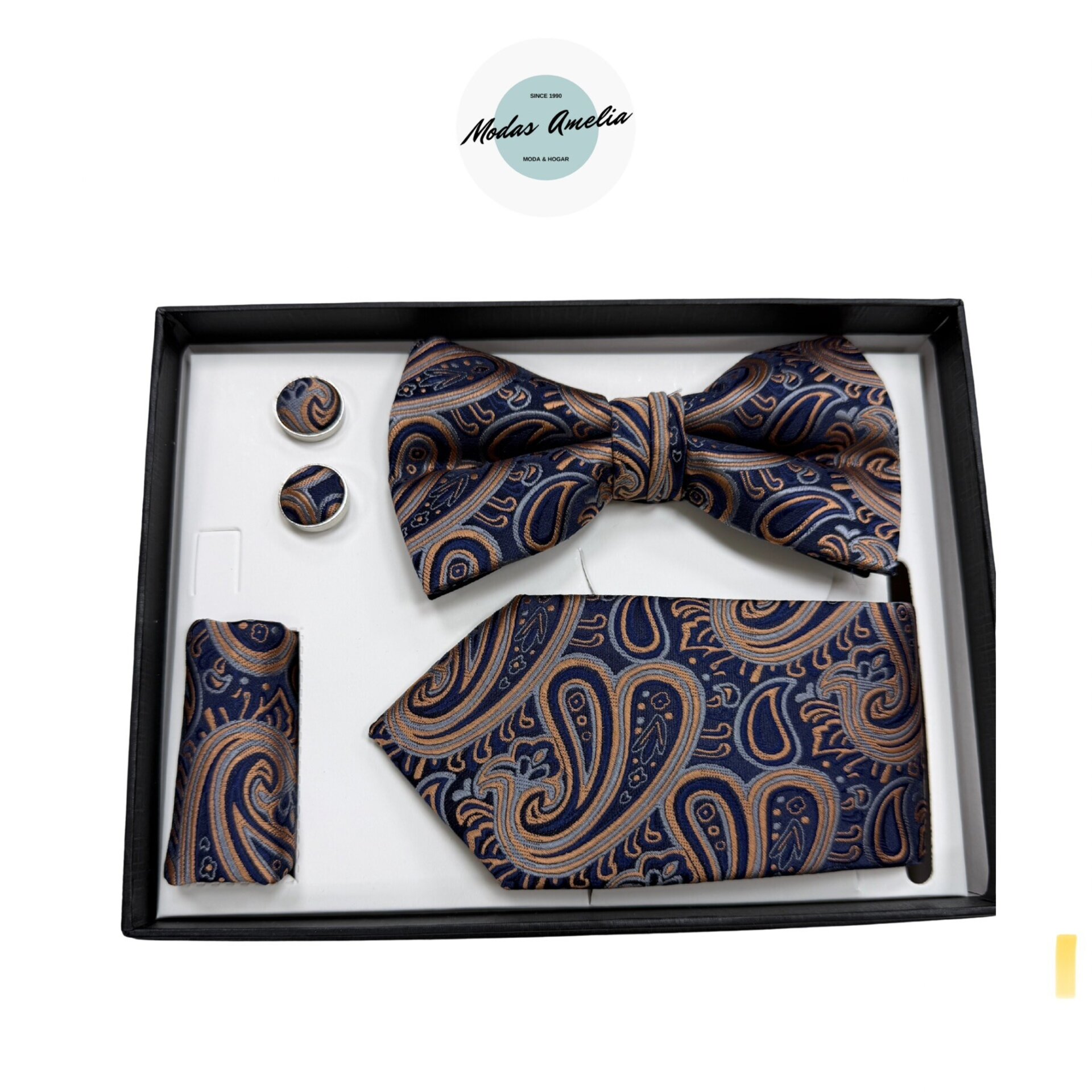 Conjunto Corbata Dorado - 1