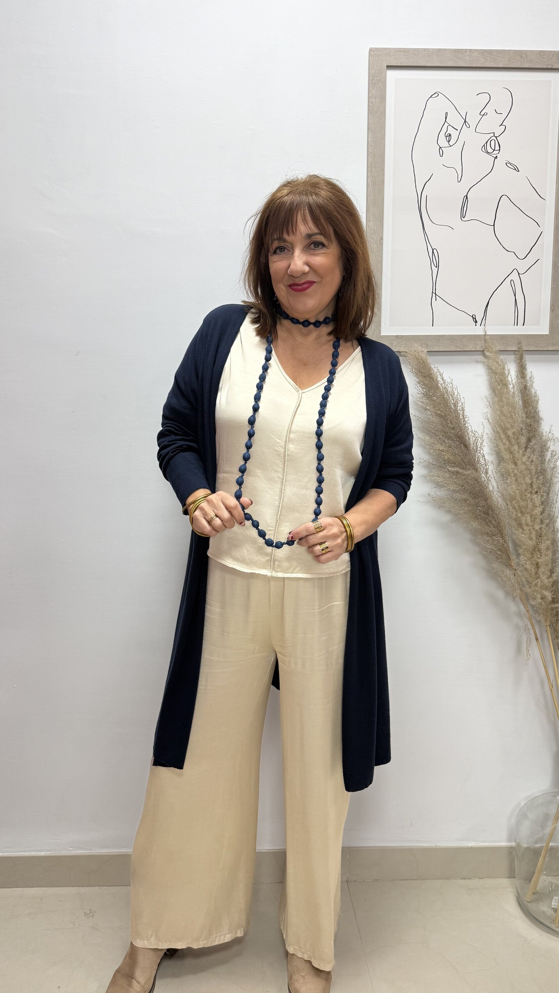 Collar Caramelo Azul Claro - 2