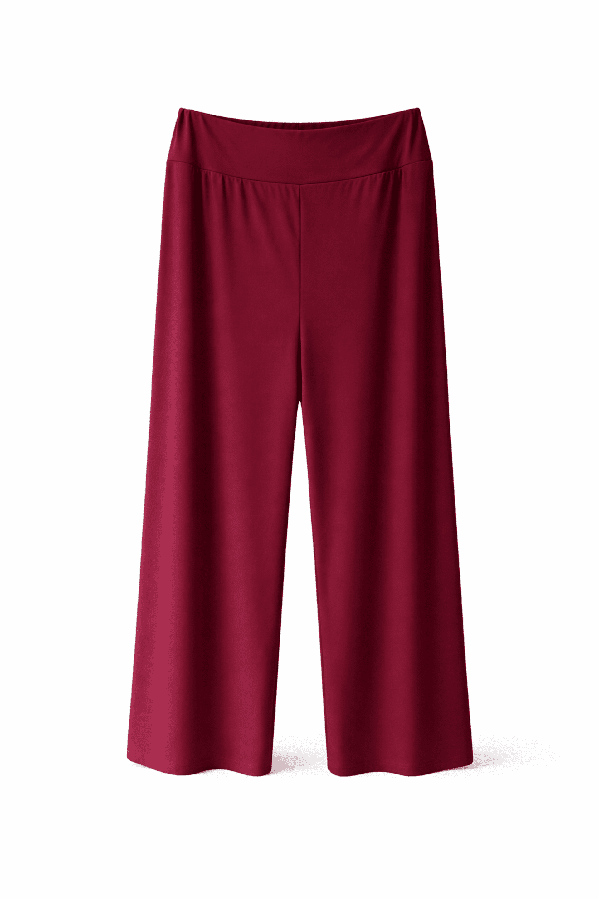 Pantalón Liso Licra Fría Burdeos - 1