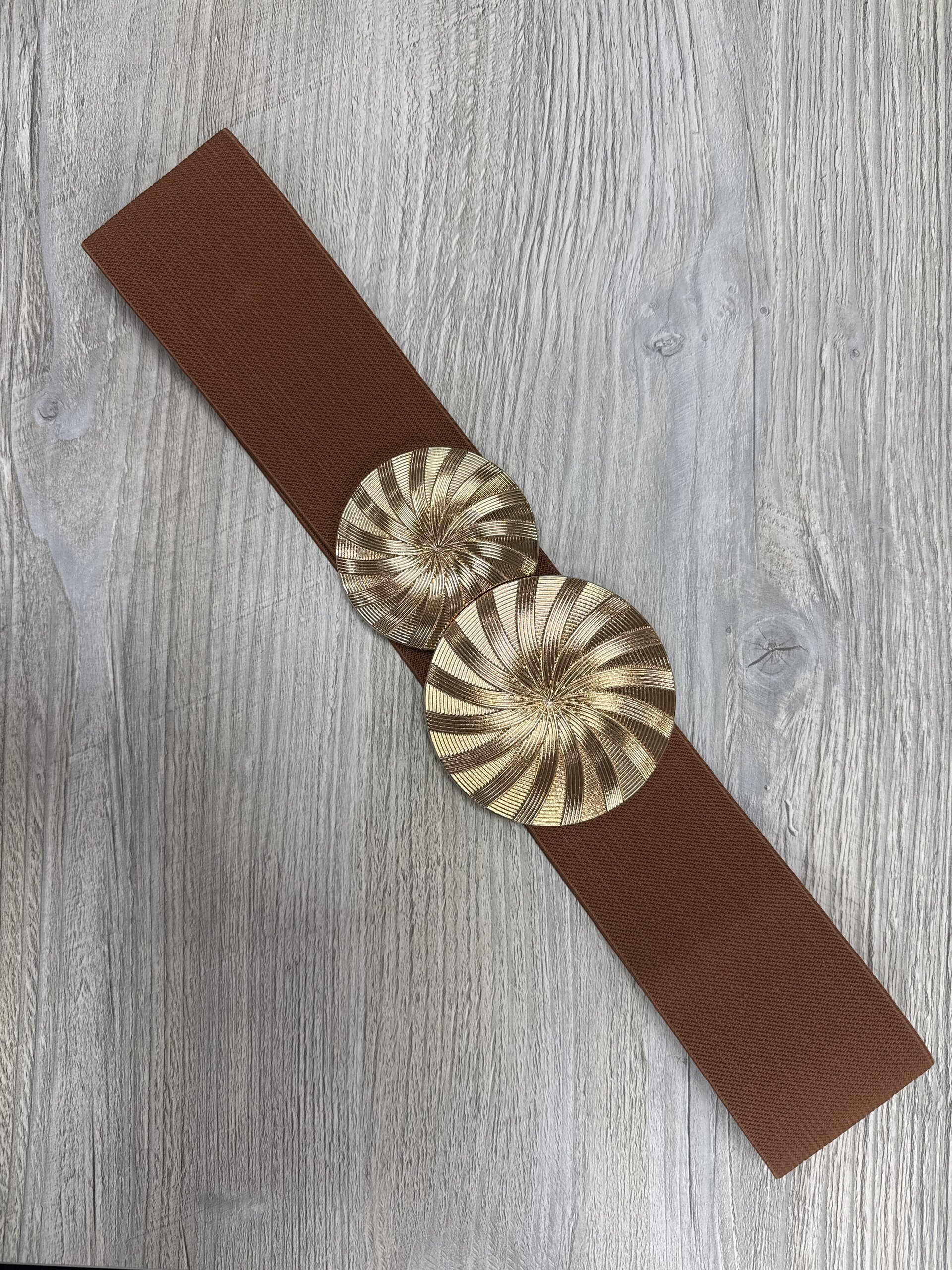 Cinturón Ondas Beige - 1