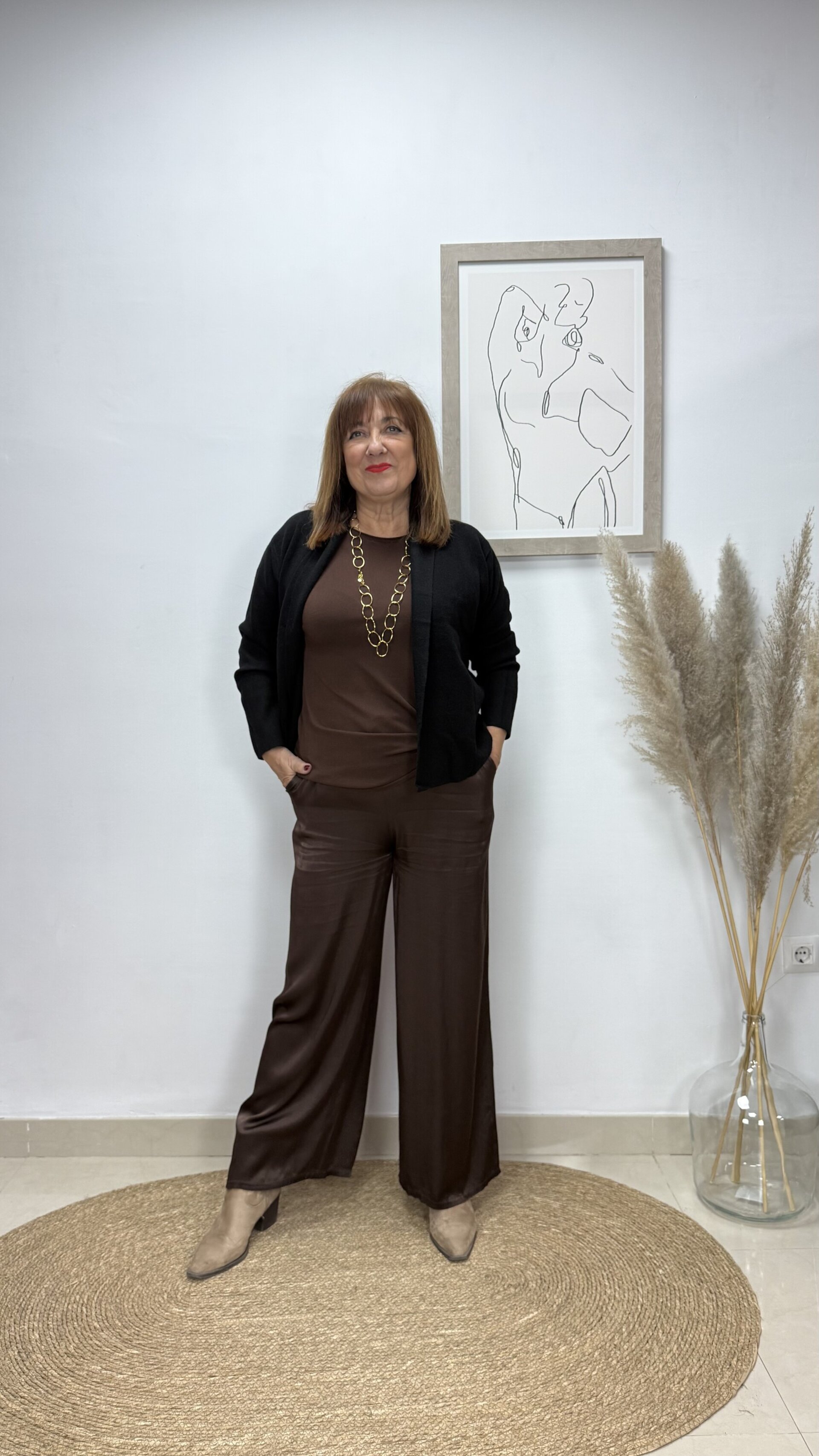 Rebeca Smoking Corto Negro - 1