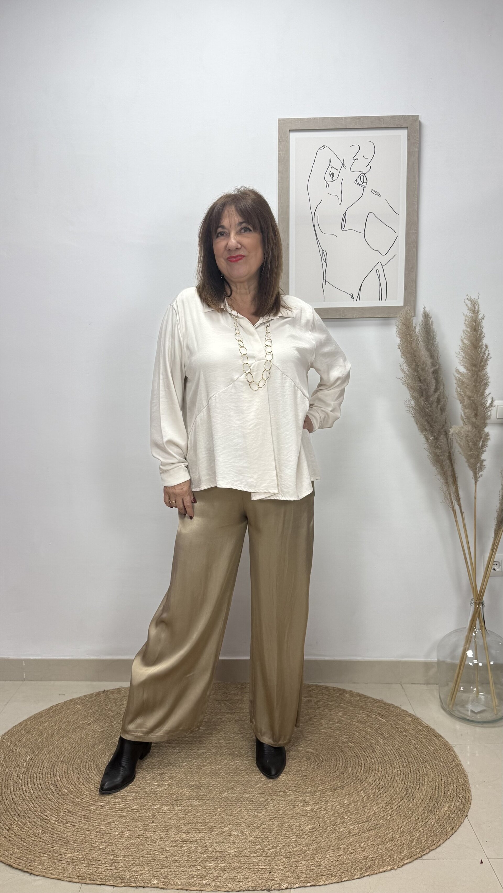 Blusa Lidia Beige - 1
