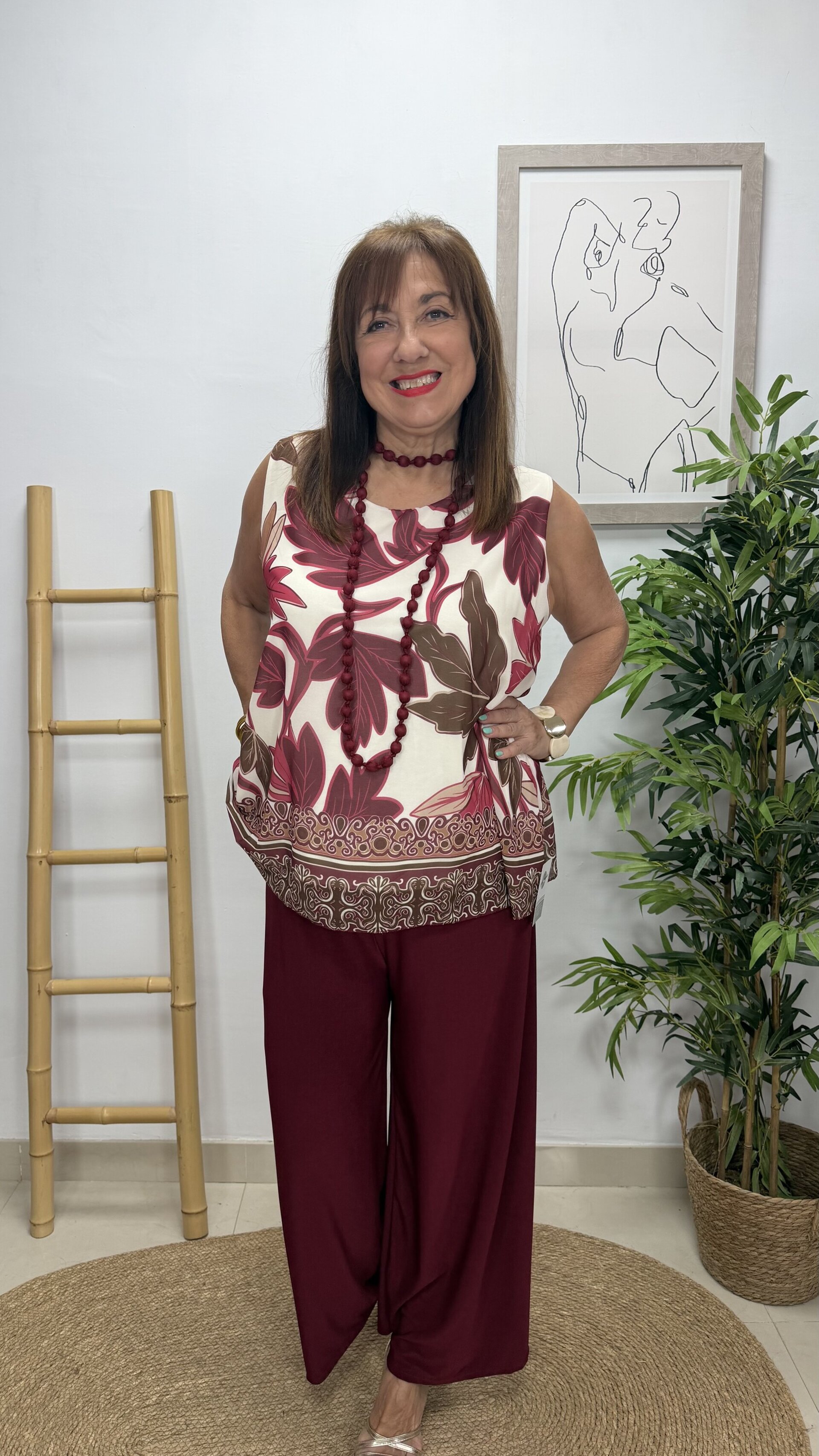 Blusa Eva Burdeos - 2
