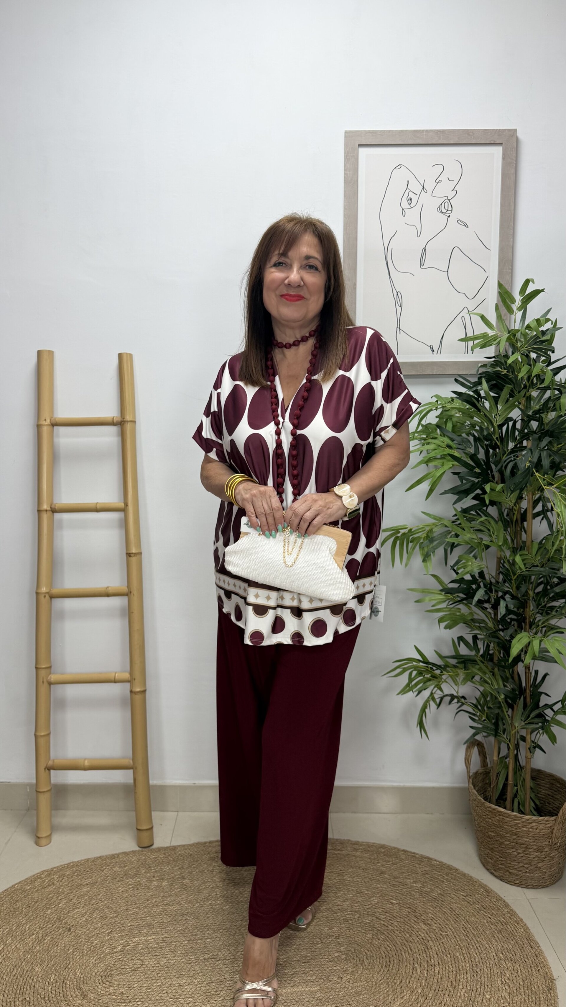 Blusa Lunar Grande Burdeos - 3