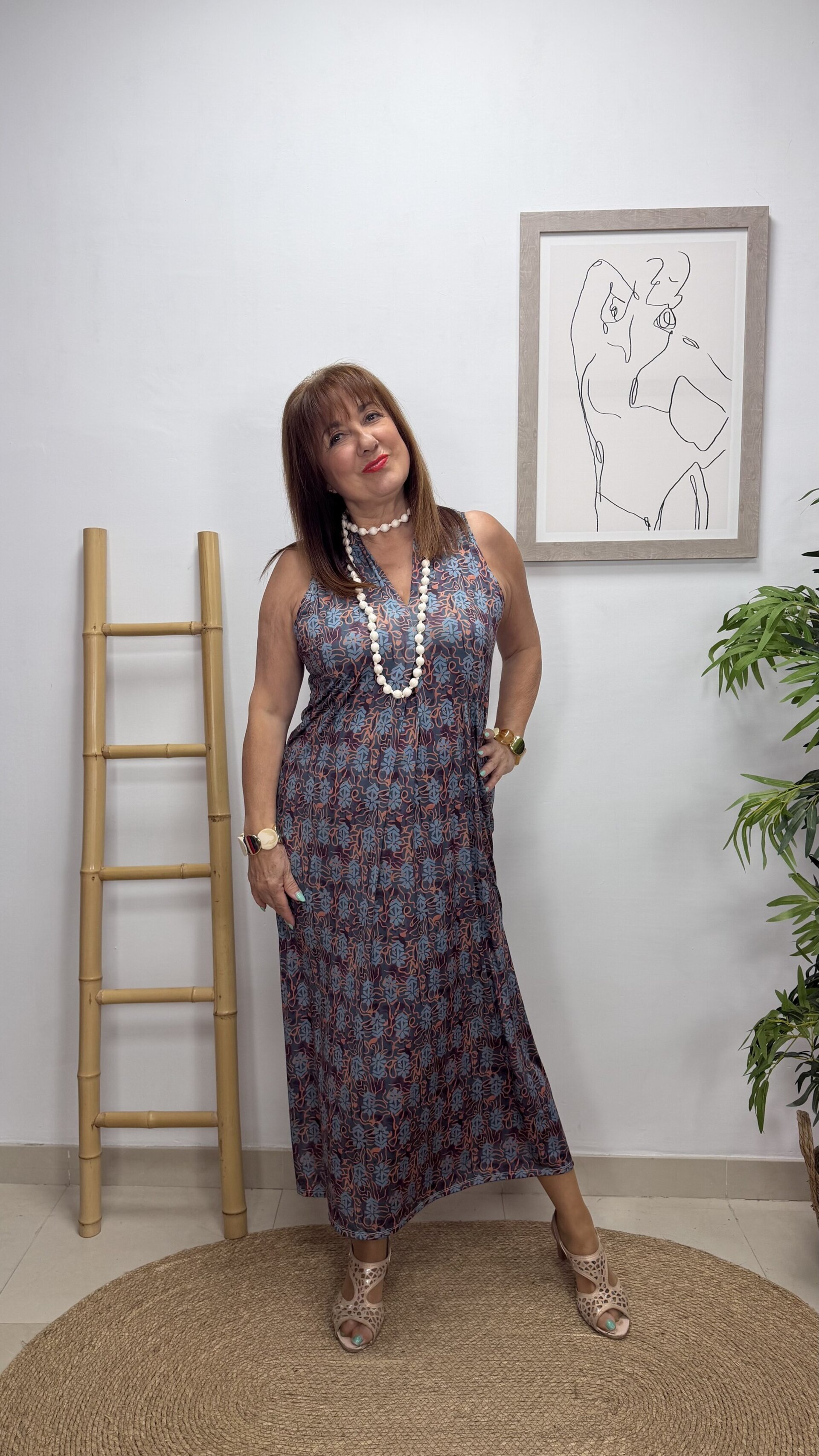 Vestido Vera Azul - 4