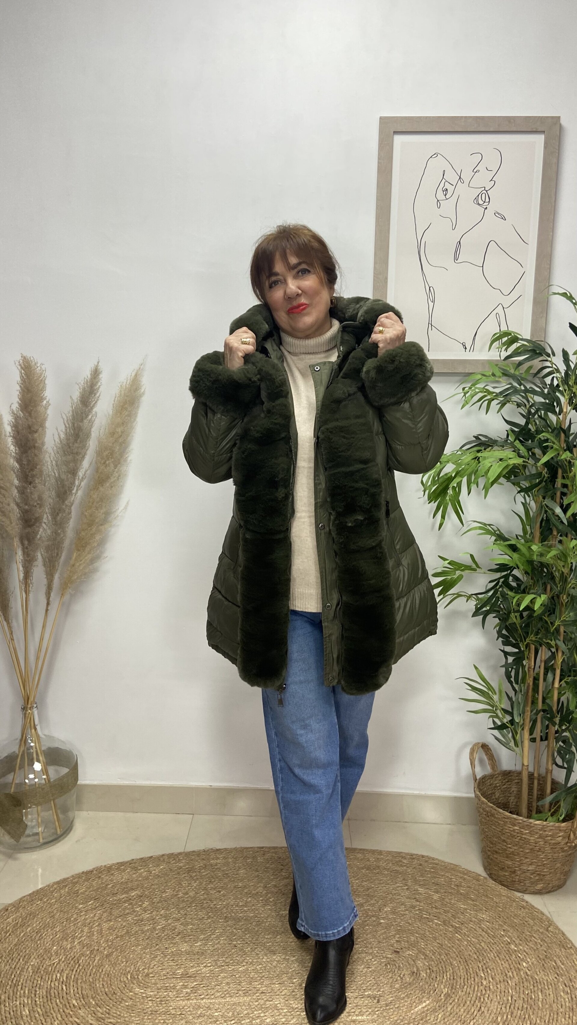 Chaquetón Reversible Nevada Caqui - 3