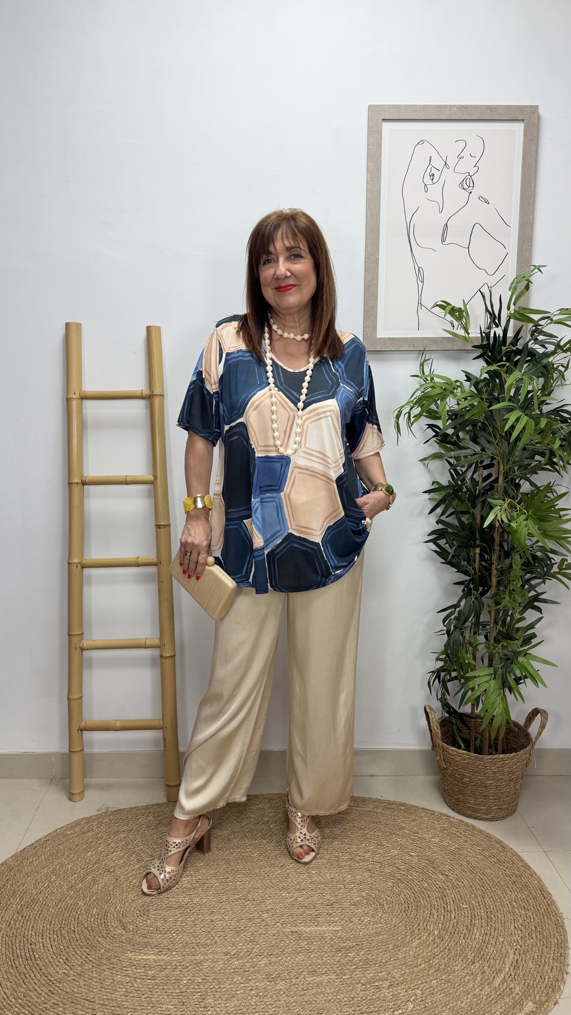 Blusa Penta Azul - 1