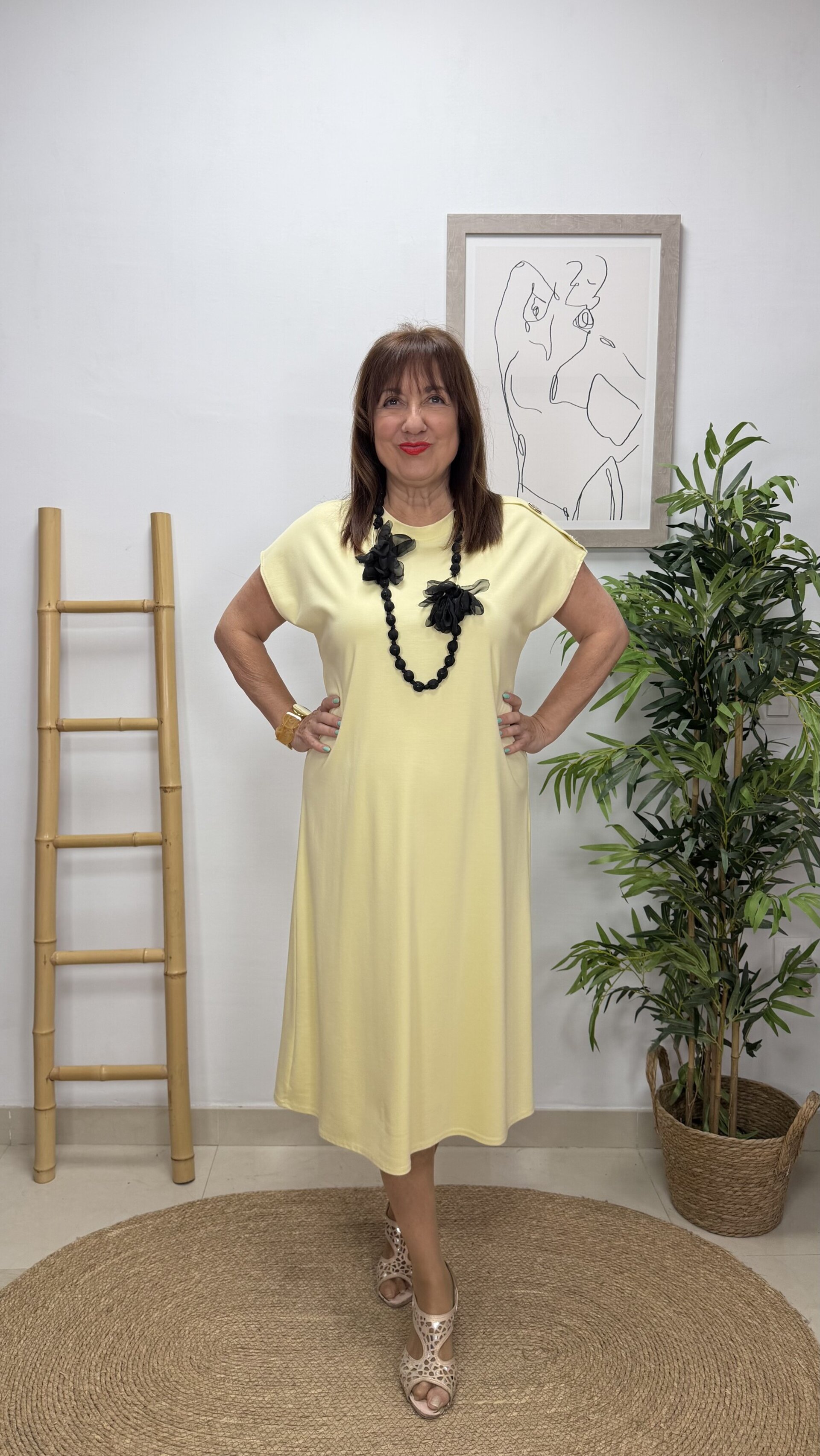 Vestido Silvia Amarillo - 1