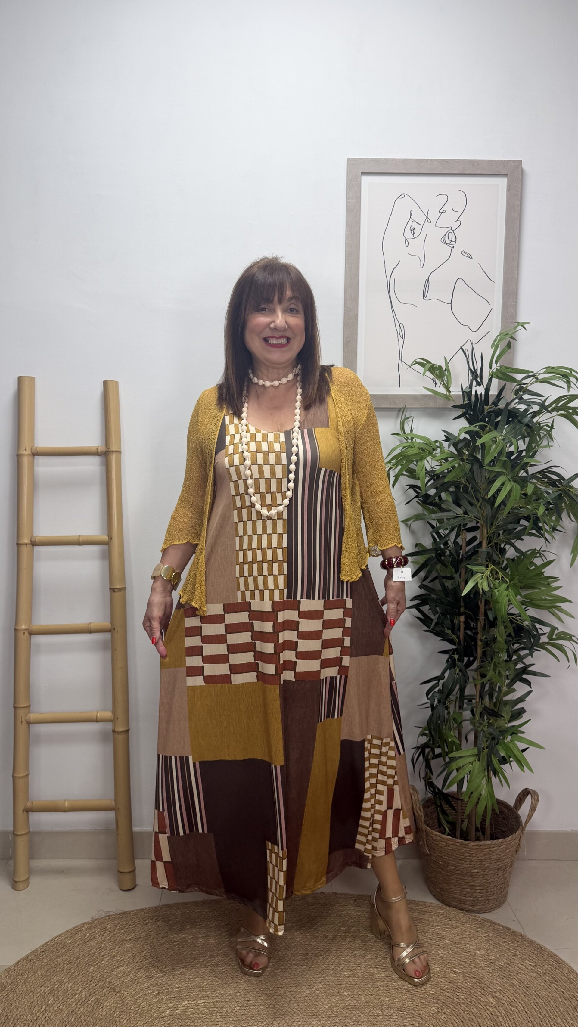 Vestido Mosaico Amarillo - 2