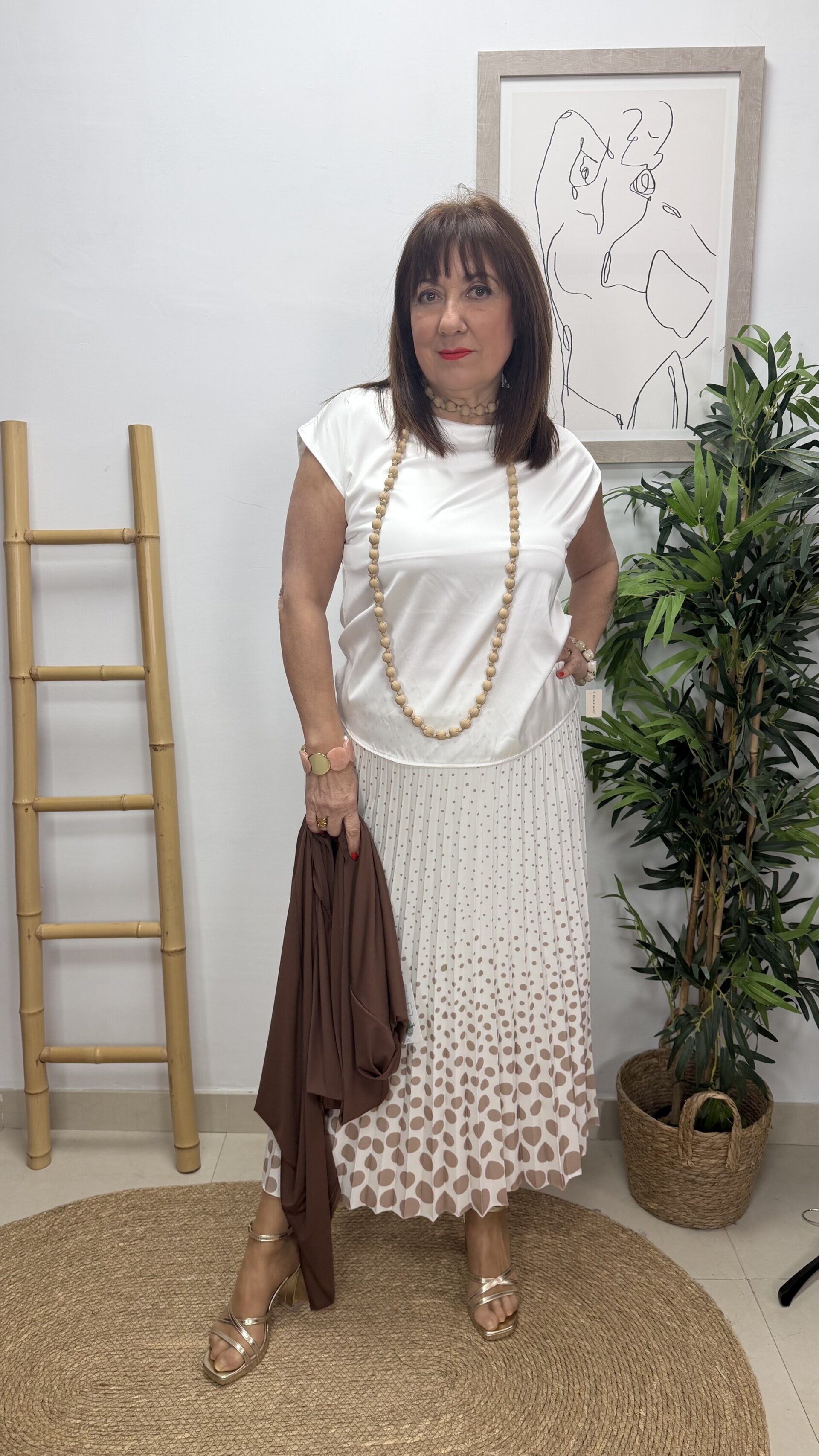 Blusa Satinada Blanca - 2