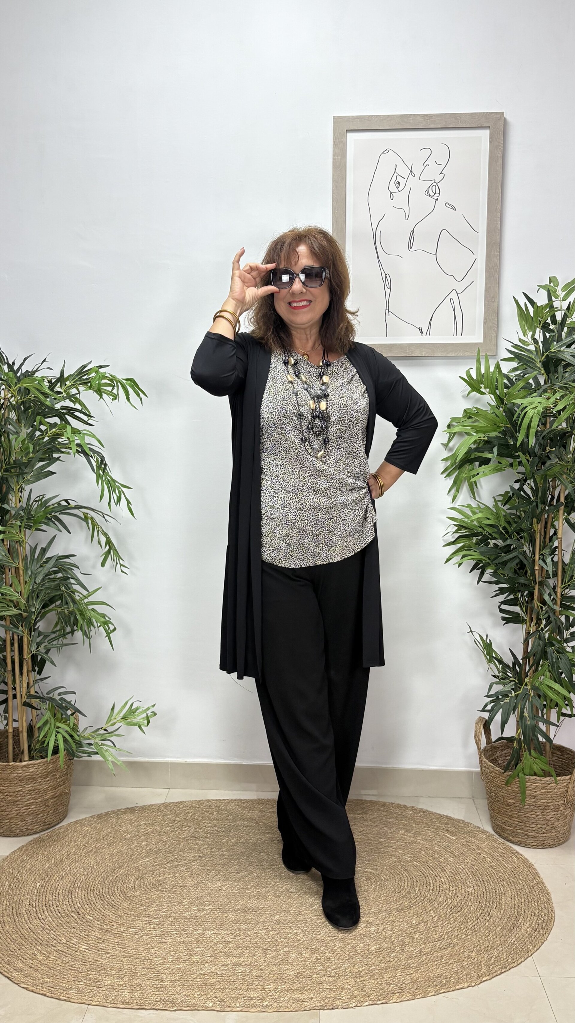 Kimono Liso Negro - 1
