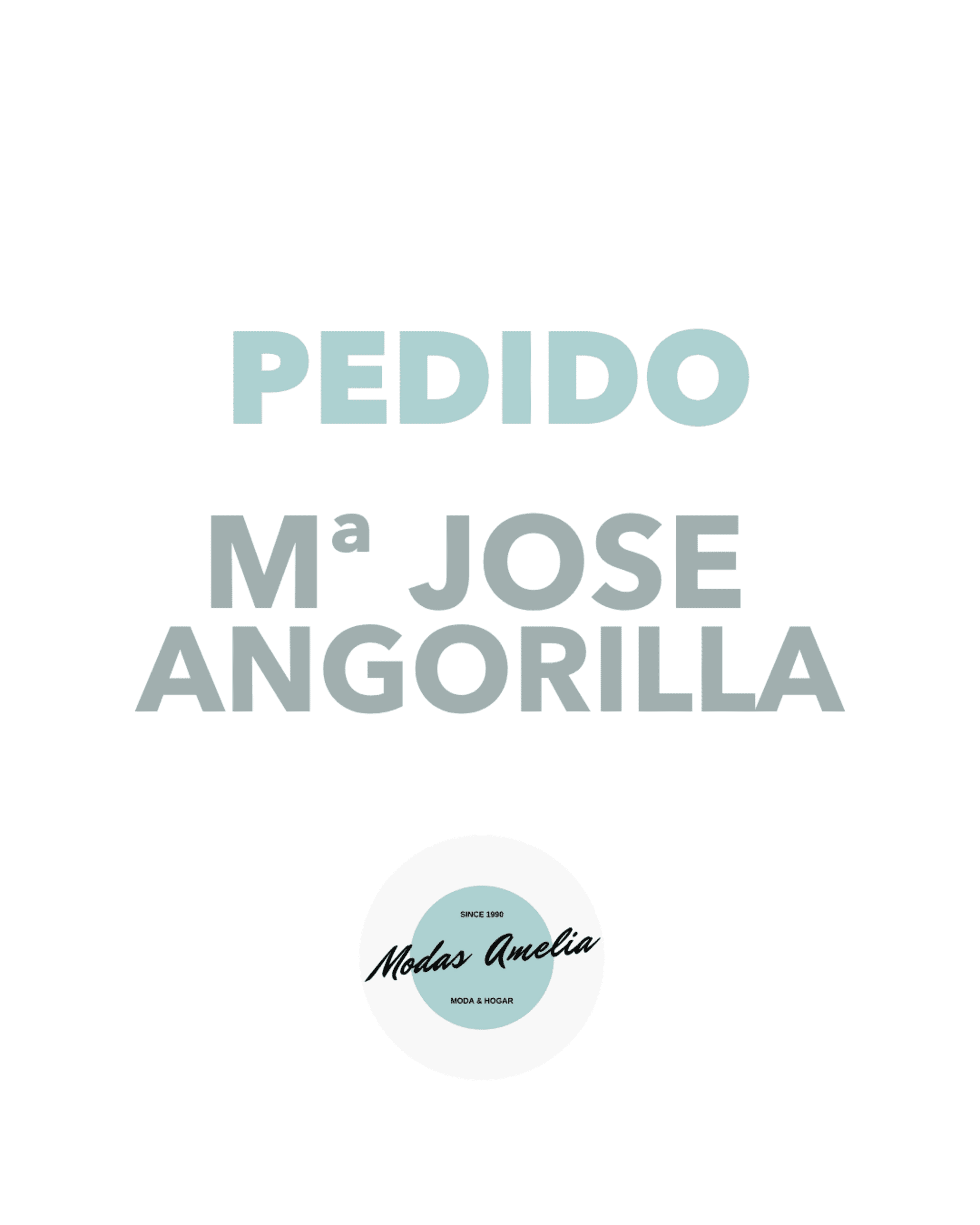 Pedido Personalizado Maria Jose Angorilla - 1