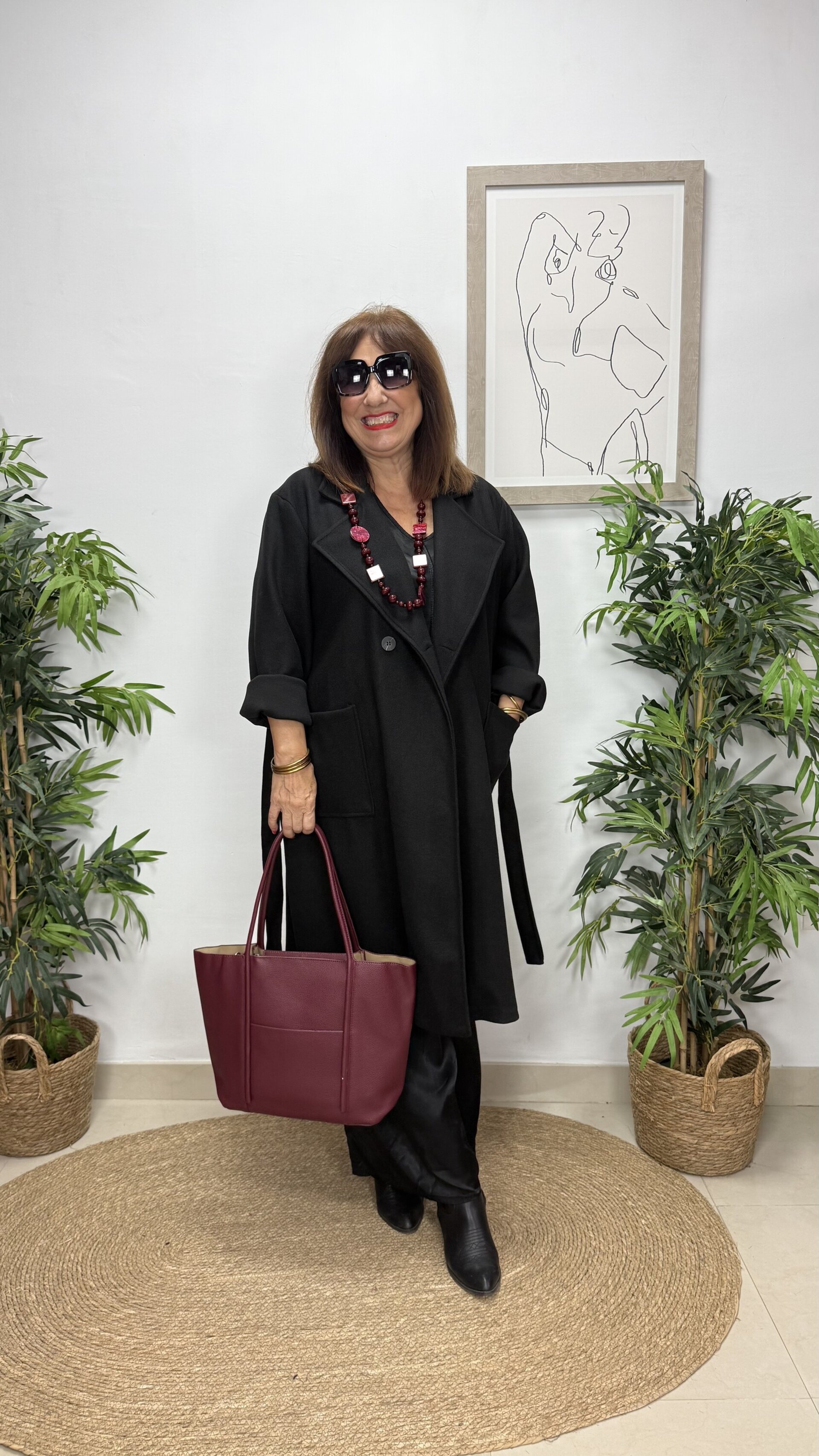 Abrigo Cruzado Negro - 2