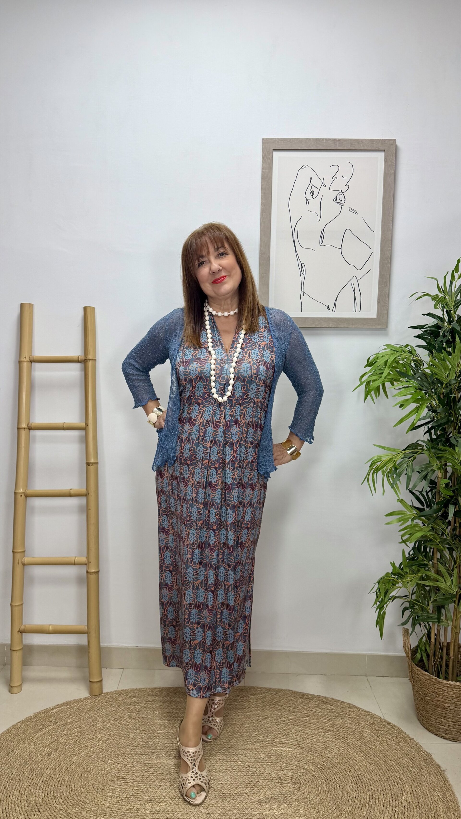 Vestido Vera Azul - 1