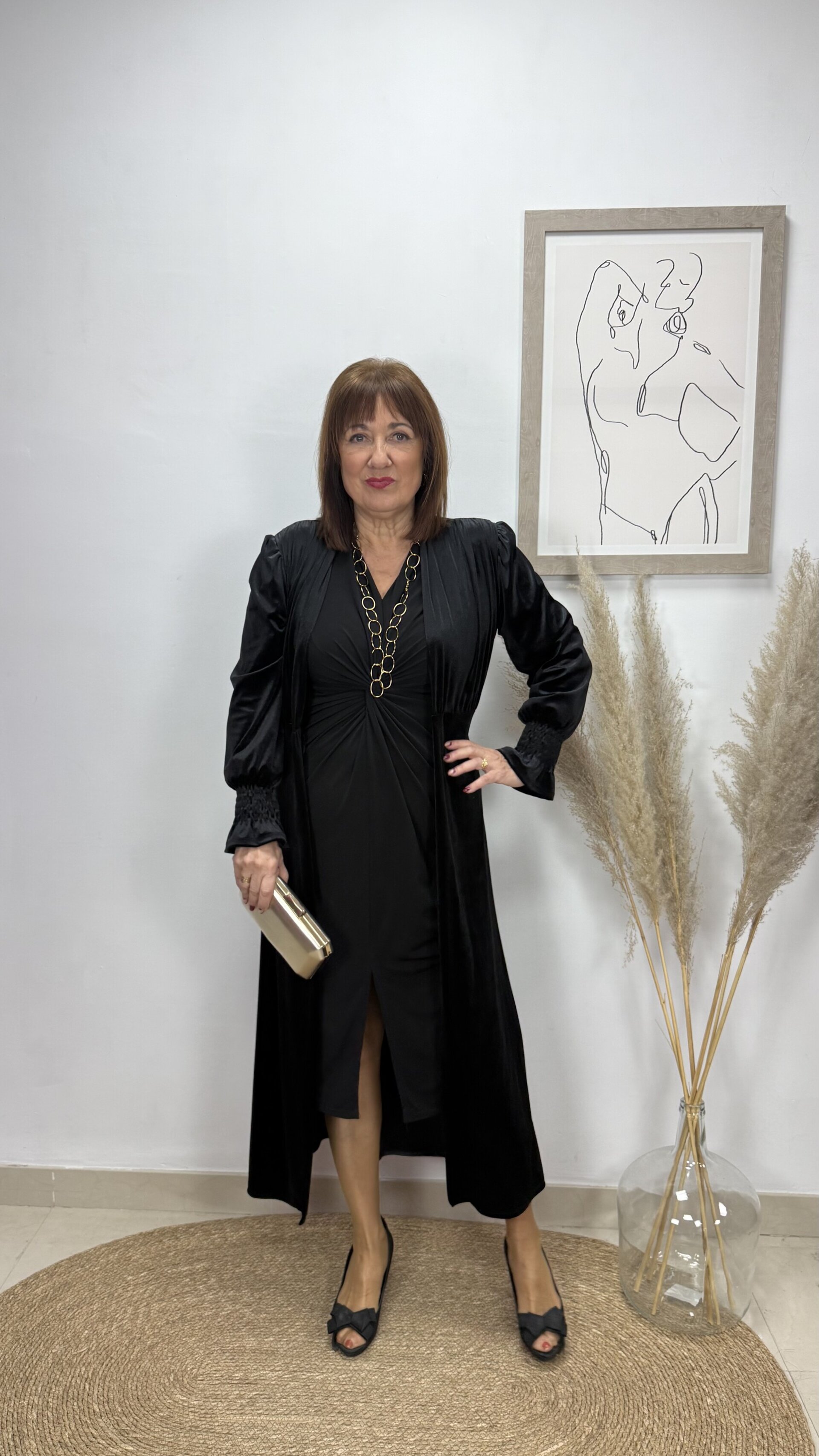 Abrigo Fiesta Negro - 2