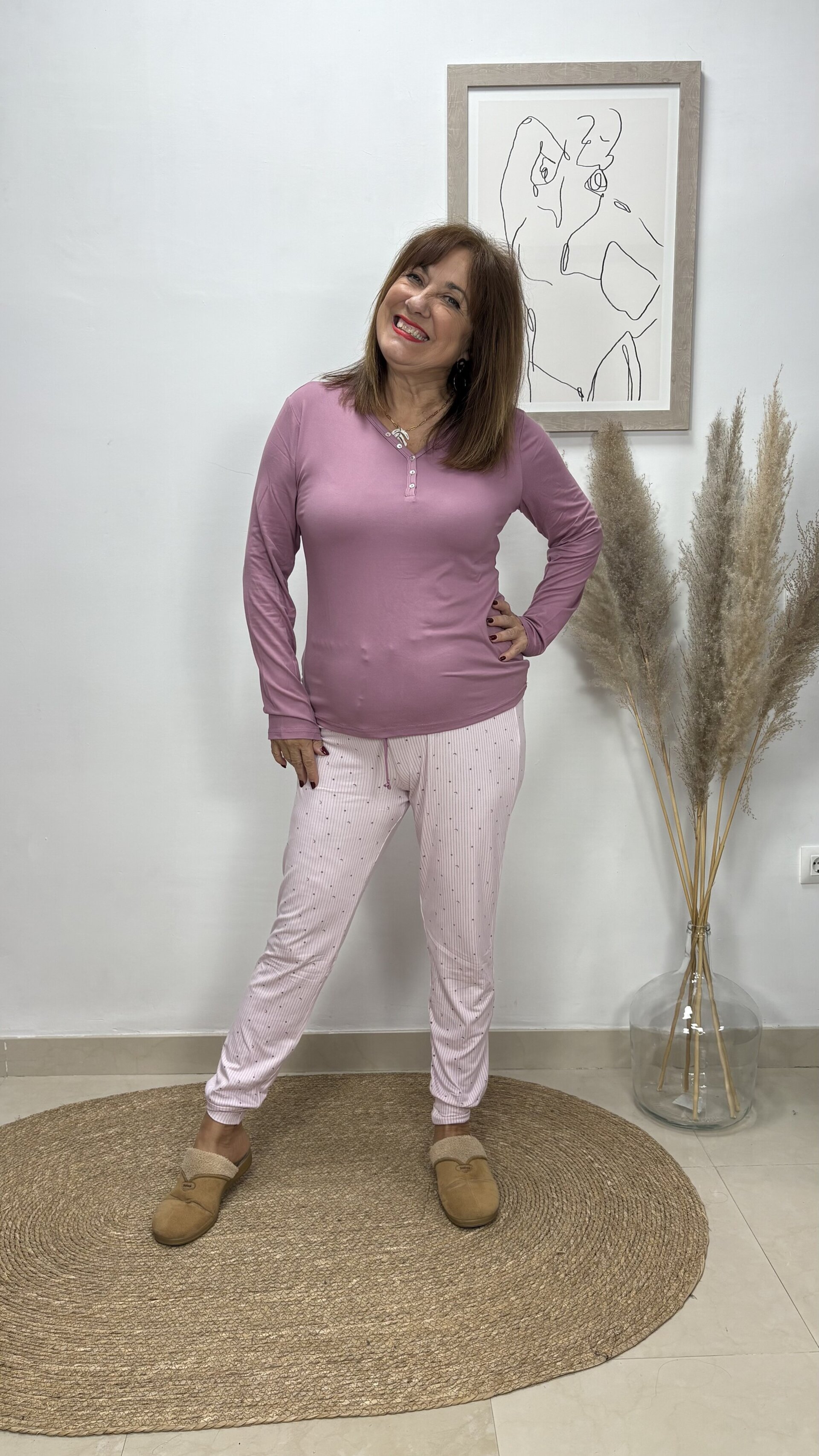 Pijama Noche Rosa - 1
