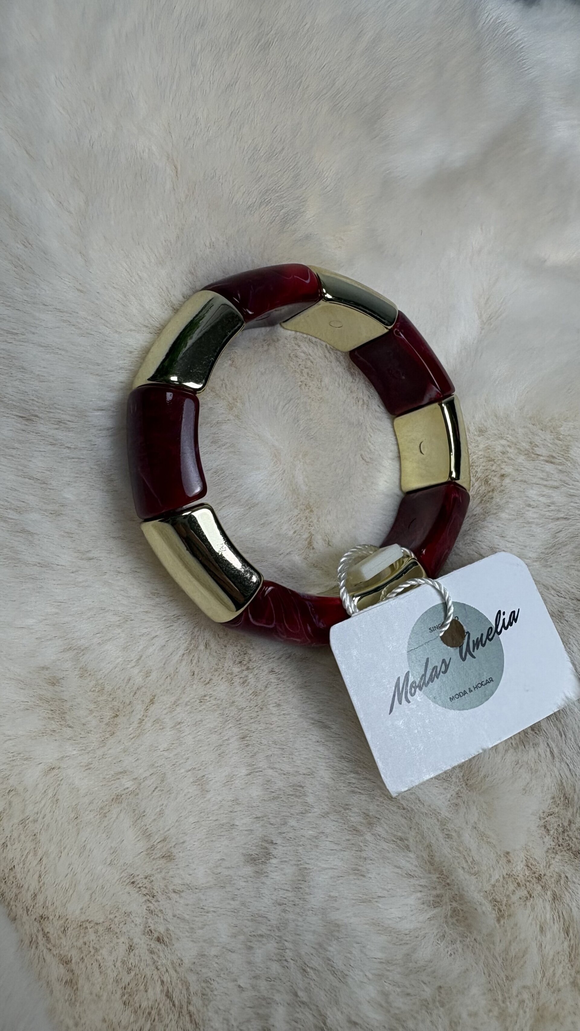 Pulsera Venus Elástica Burdeos - 1