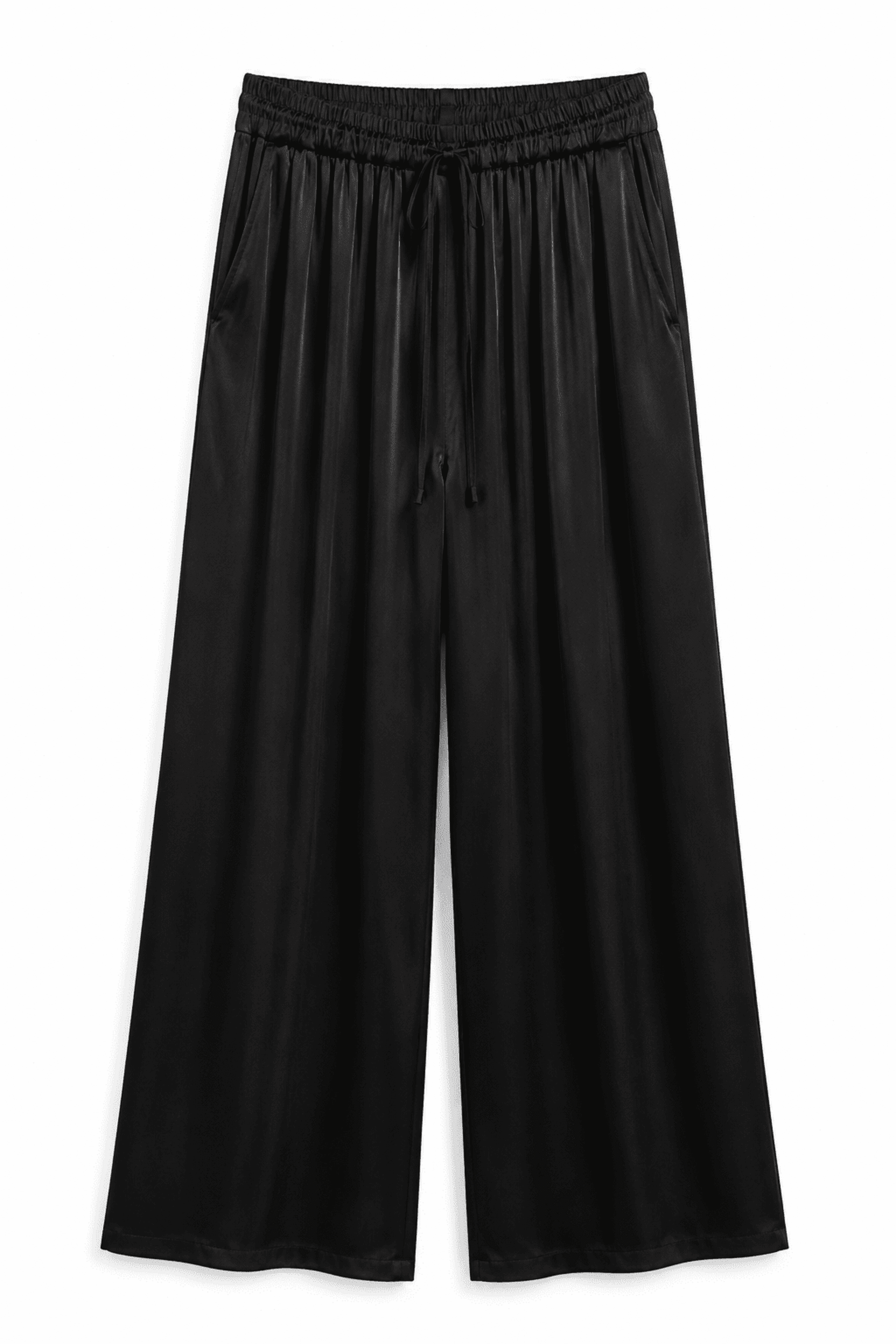 Pantalón Satén Negro - 1
