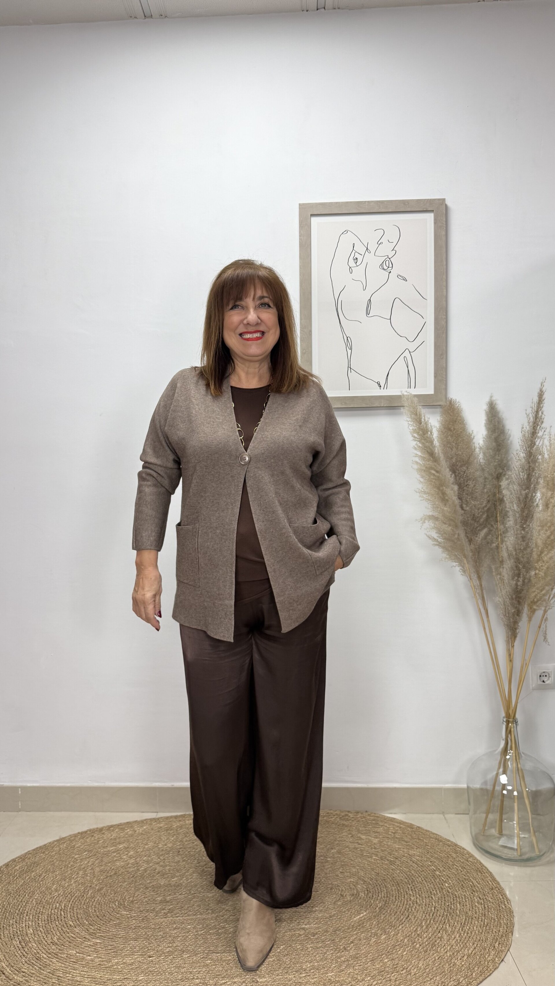 Chaqueta Reactivo Un Botón Visón - 1