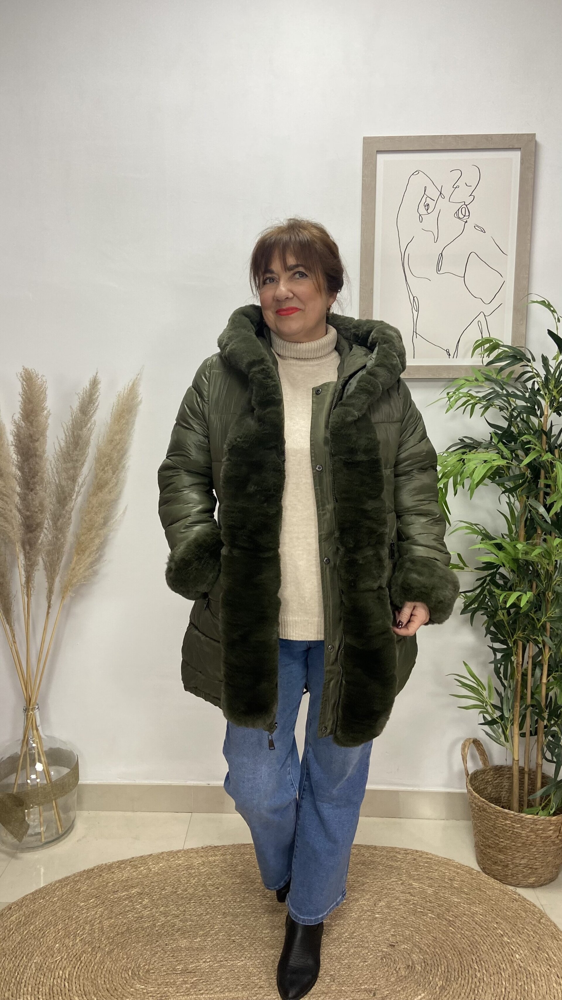 Chaquetón Reversible Nevada Caqui - 4