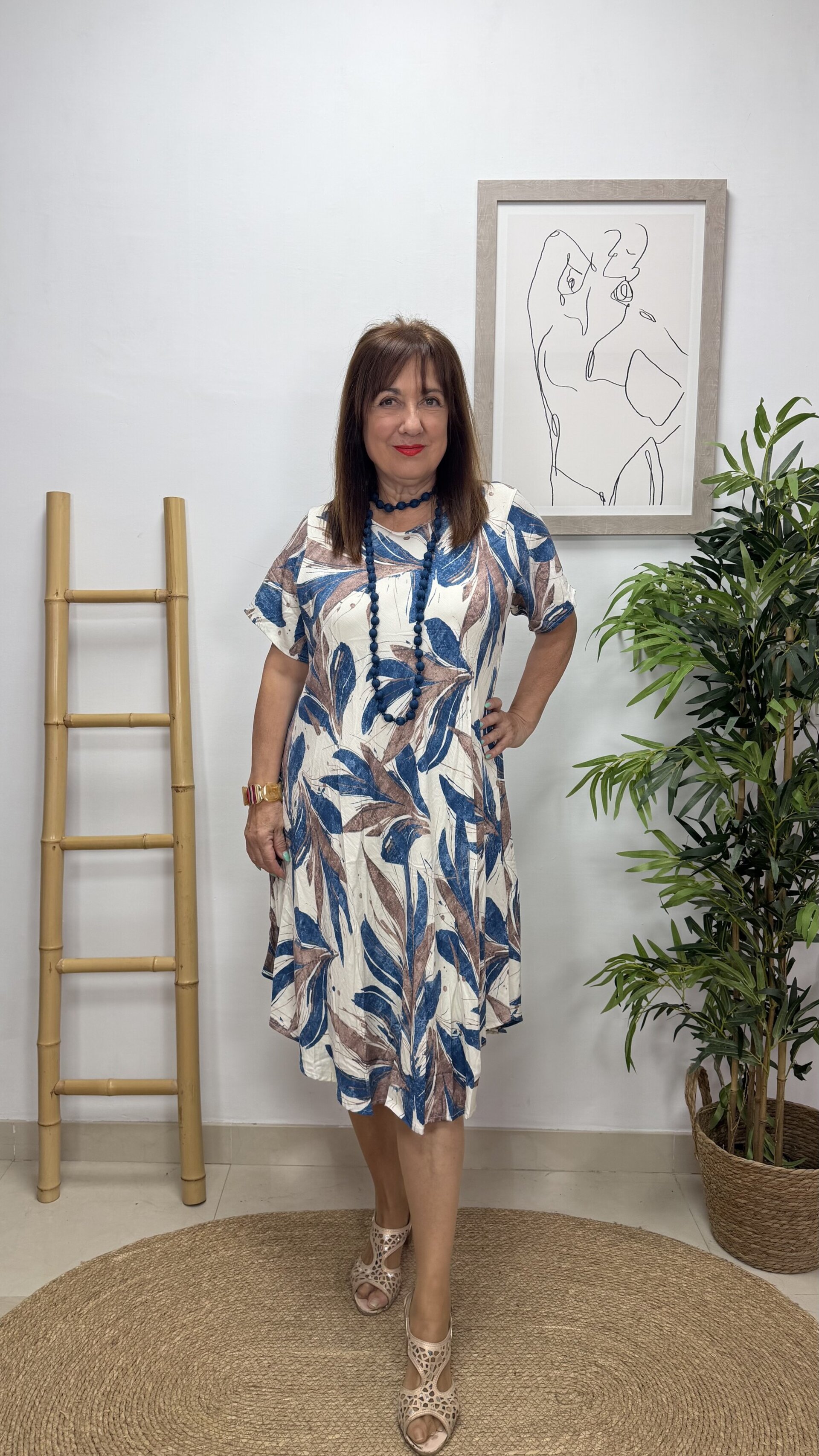 Vestido Tropical Azul - 2