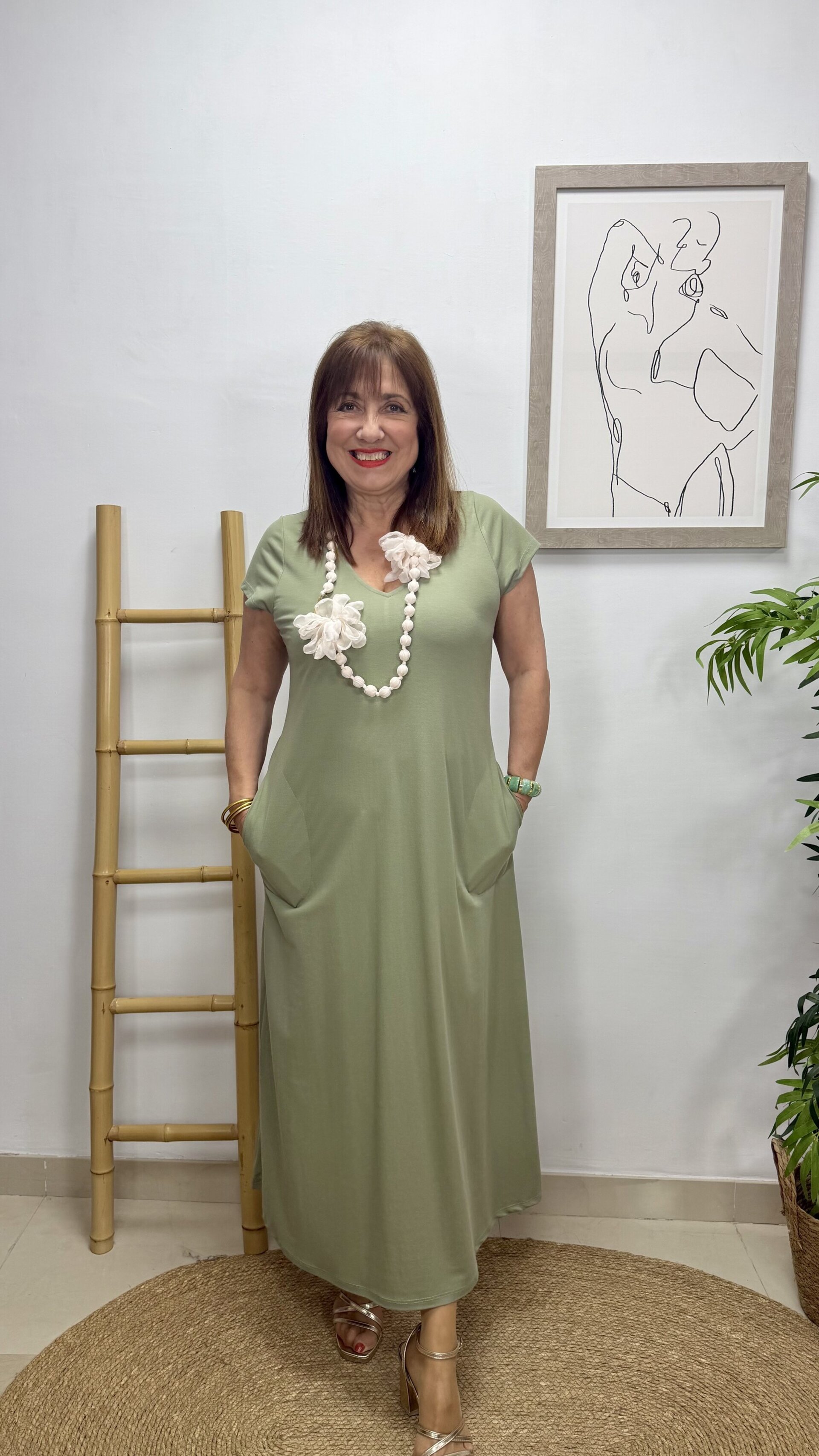 Vestido Carlota Verde Amelia - 2