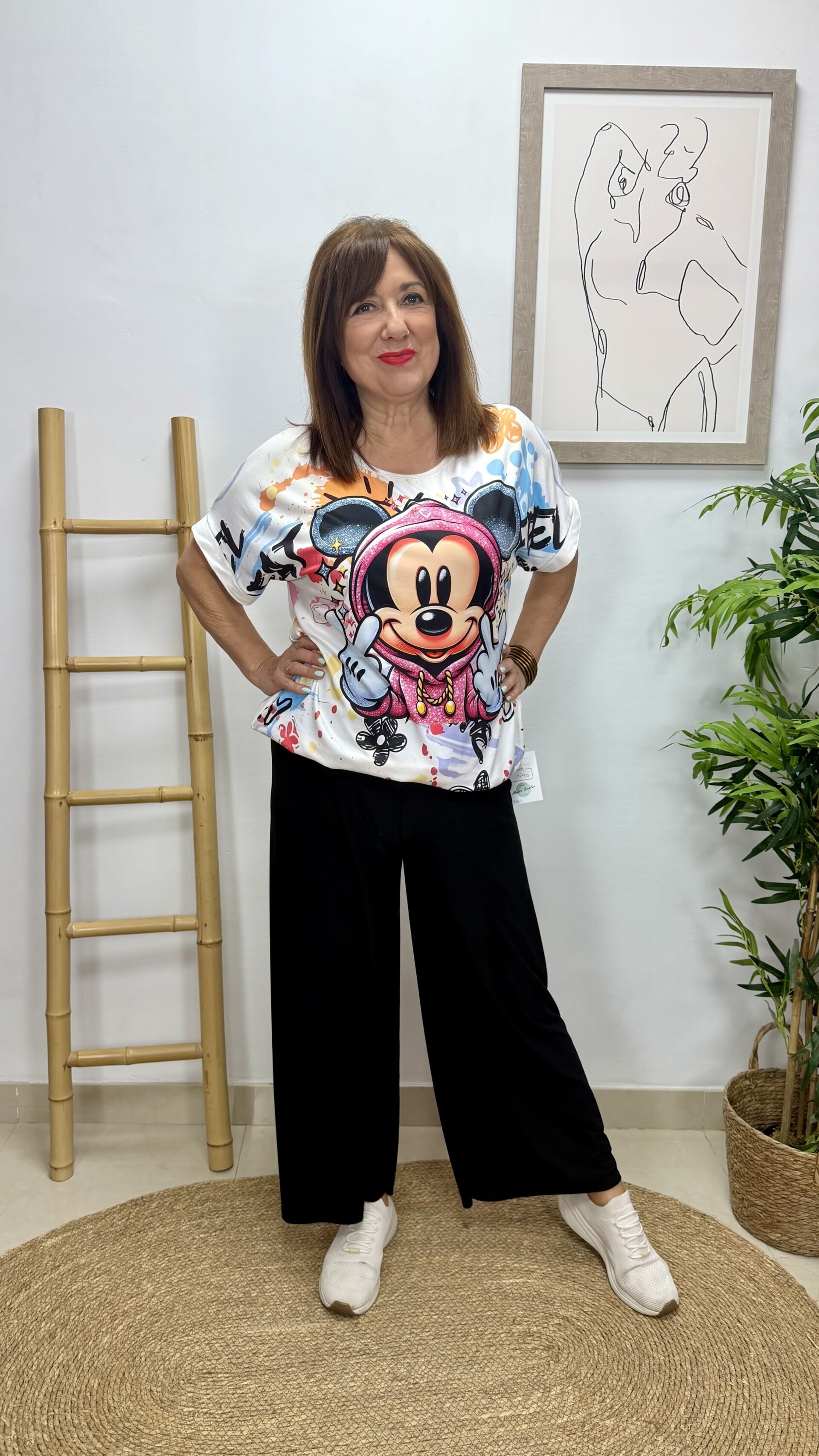 Camiseta Mickey Rosa - 1