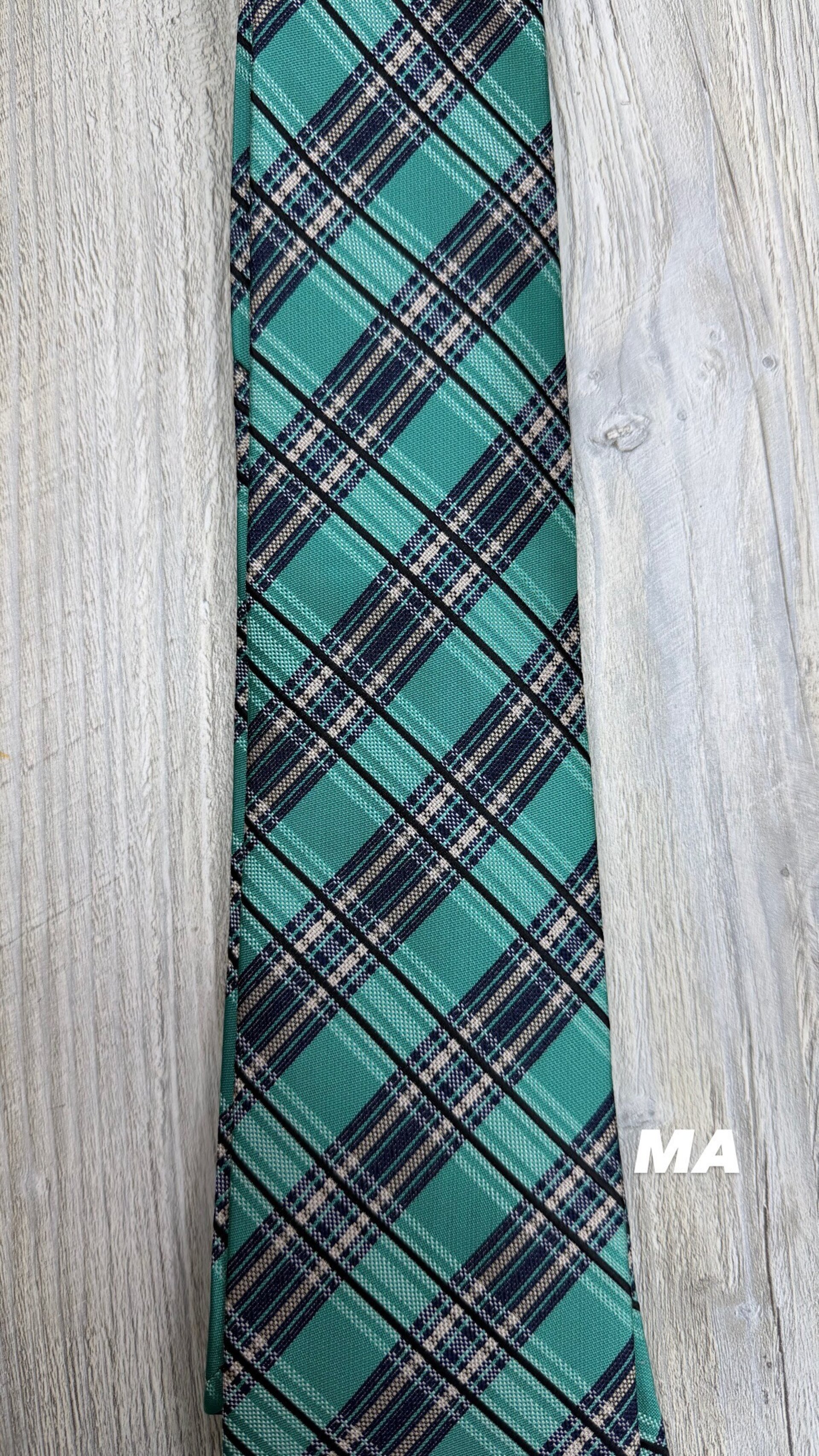 Corbata Diseño Estampado - Verde - 3