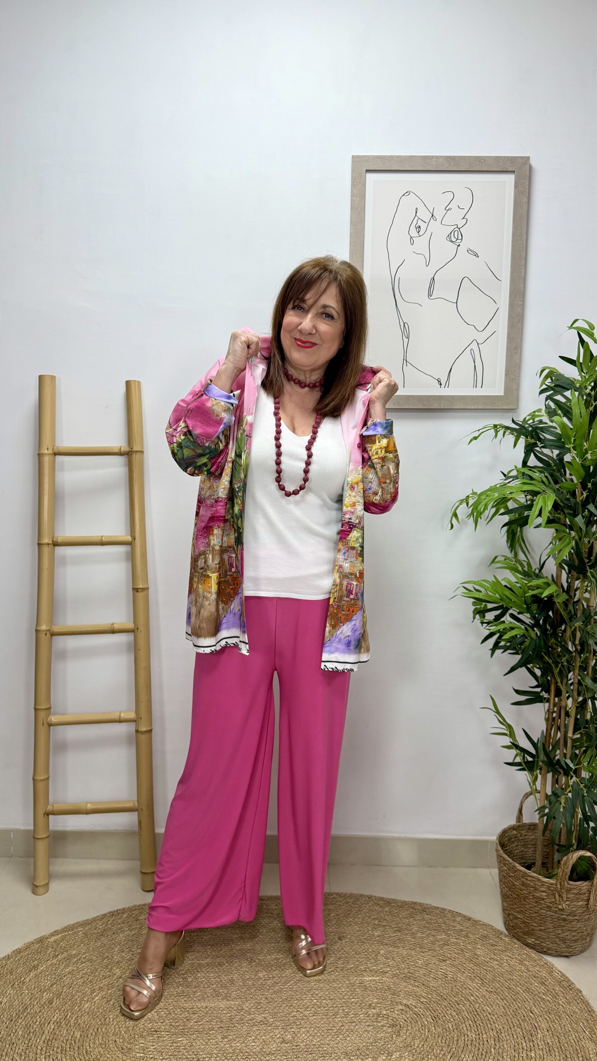 Camisa Paisaje Rosa - 1