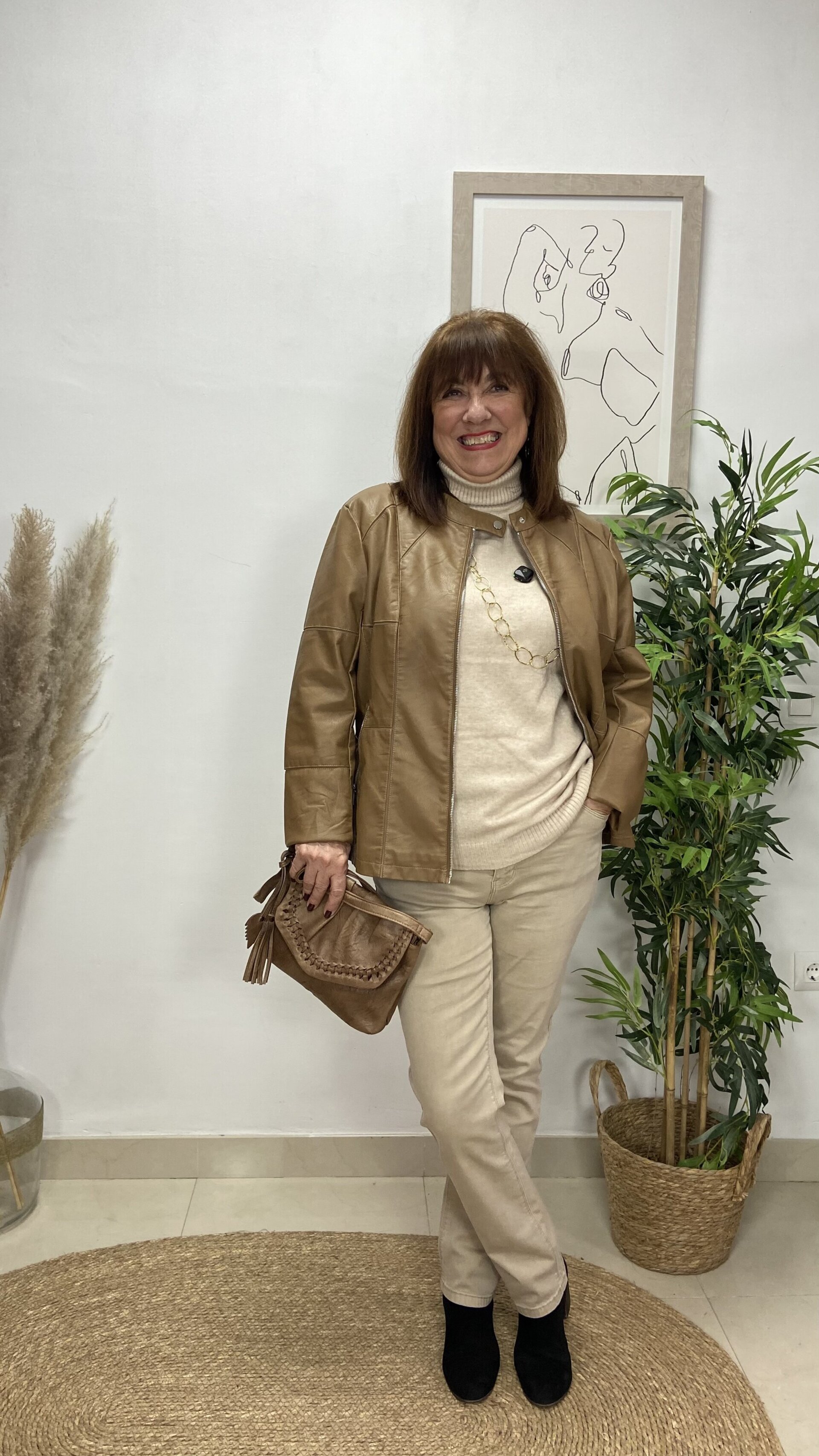 Cazadora Polipiel Camel - 2