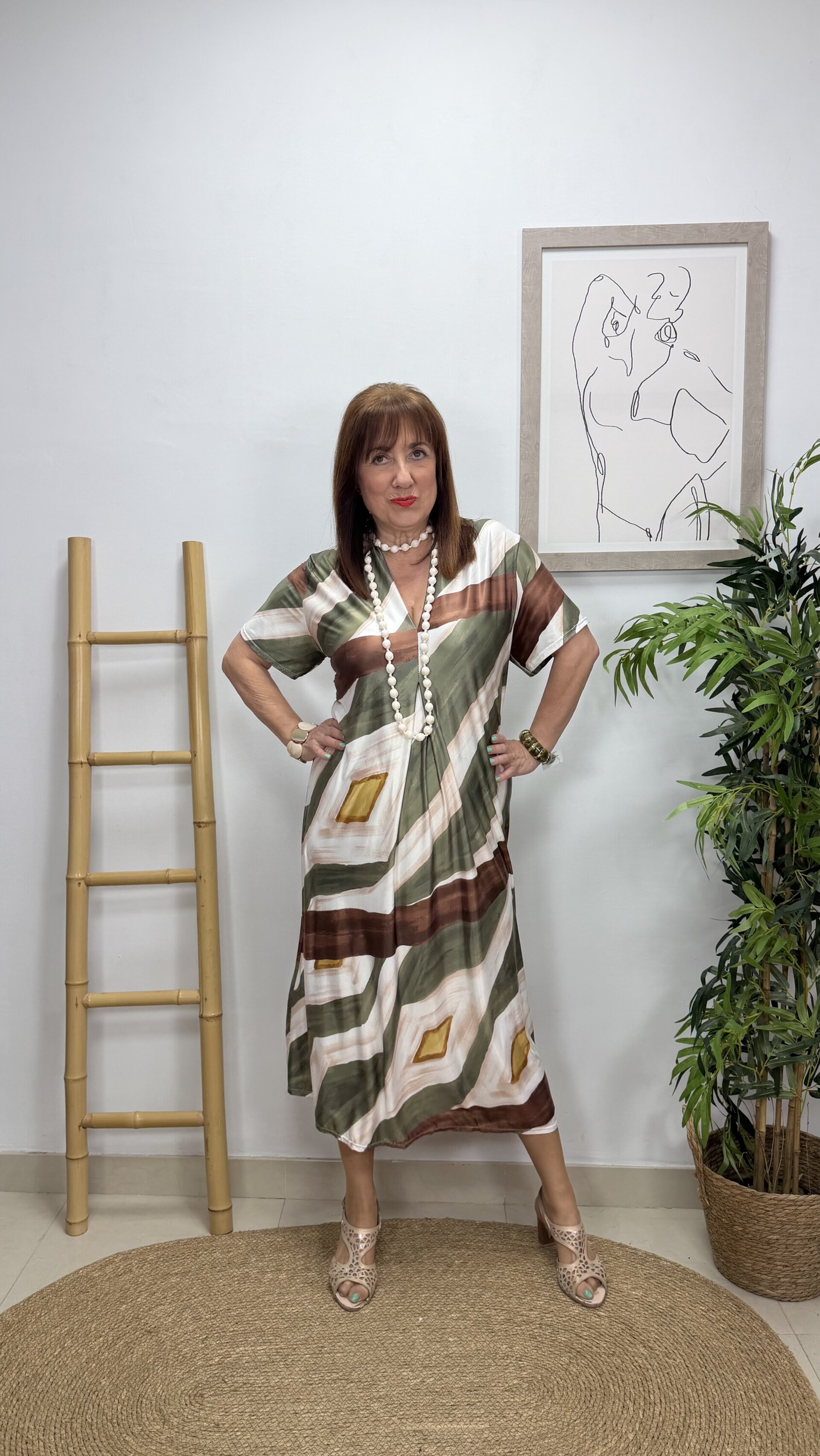 Vestido Picasso Verde - 2