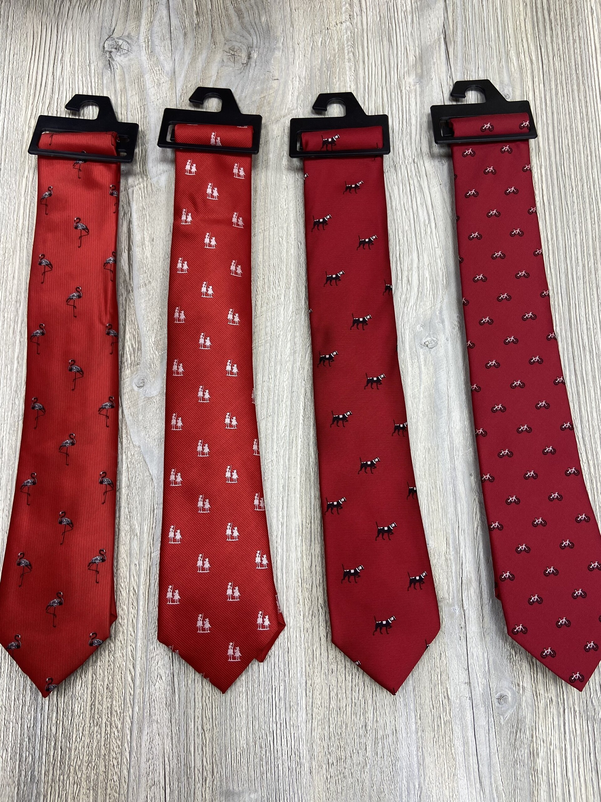 Corbatas Estampadas Rojas - Diseños Varios - 1