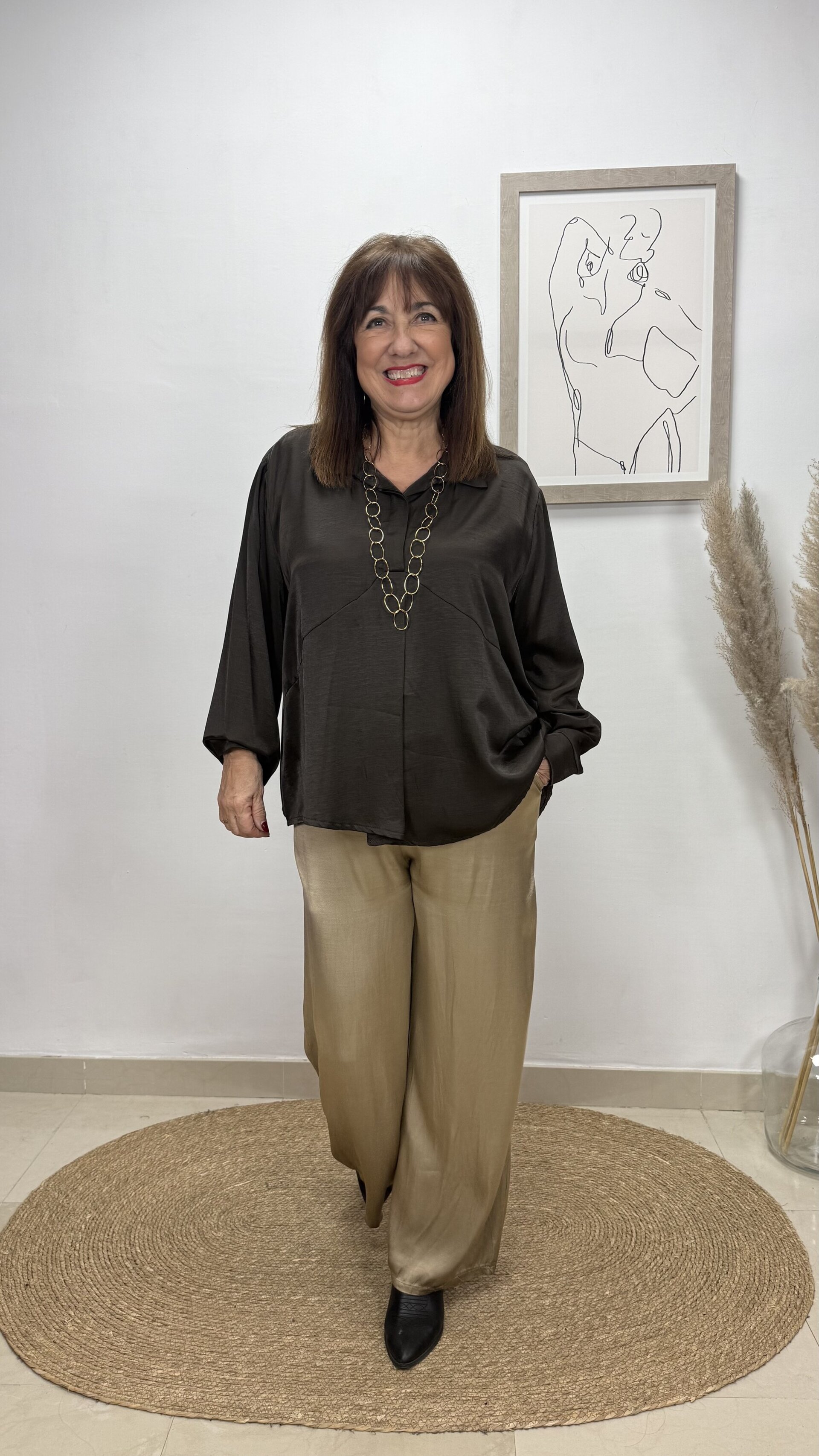 Blusa Lidia Marrón - 1