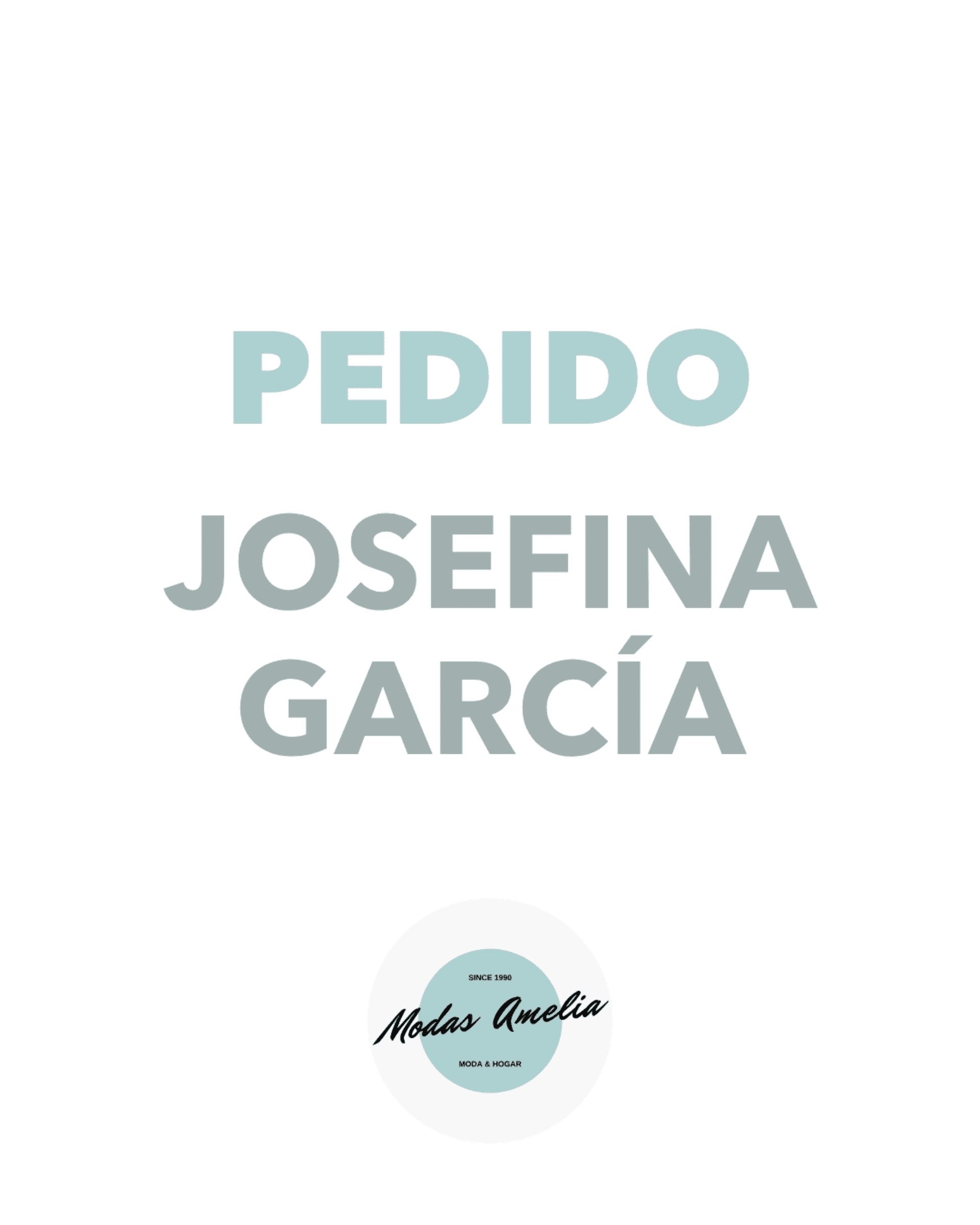 Pedido Personalizado Josefina García - 1