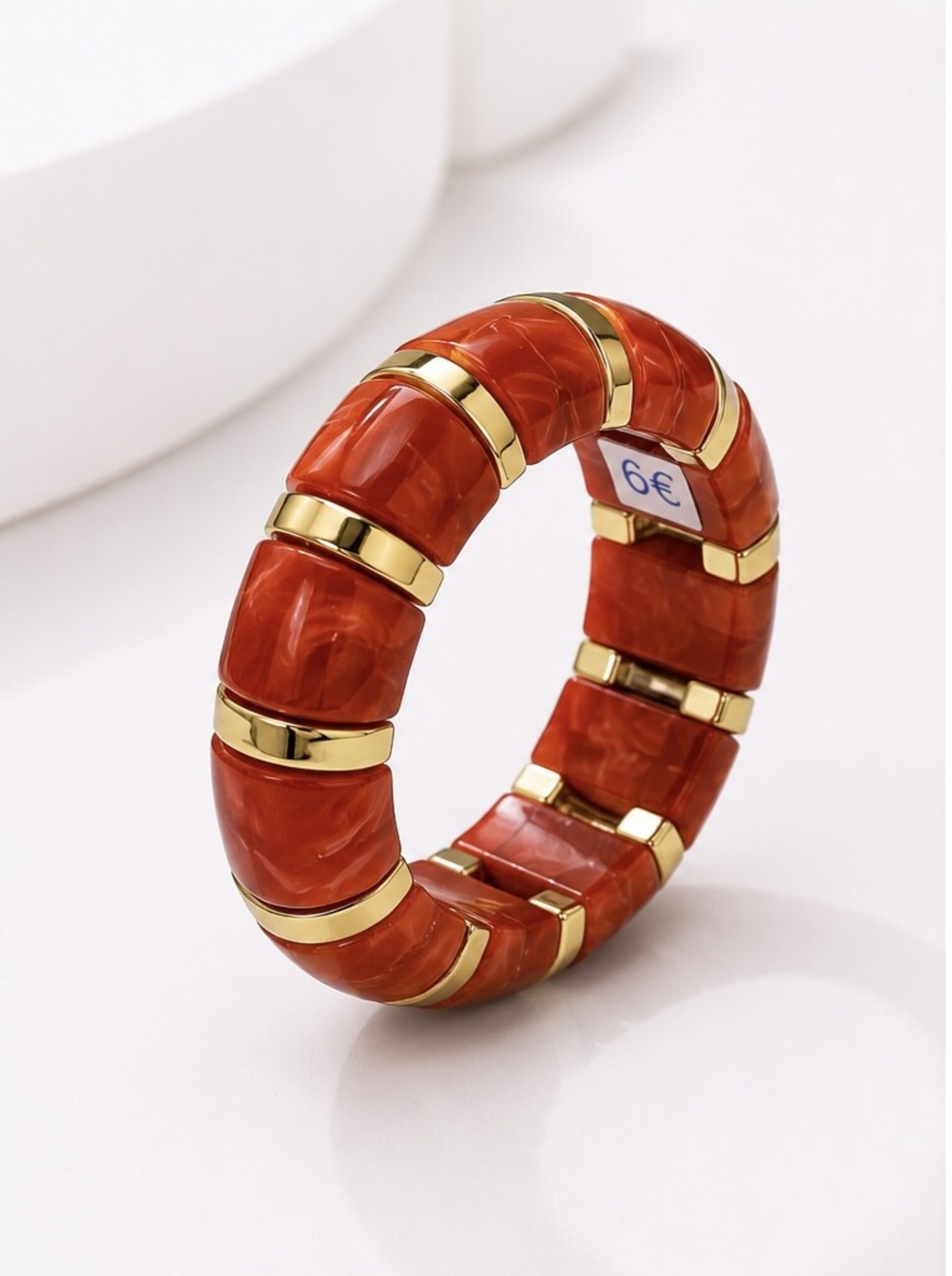 Pulsera Elástica Naranja - 1