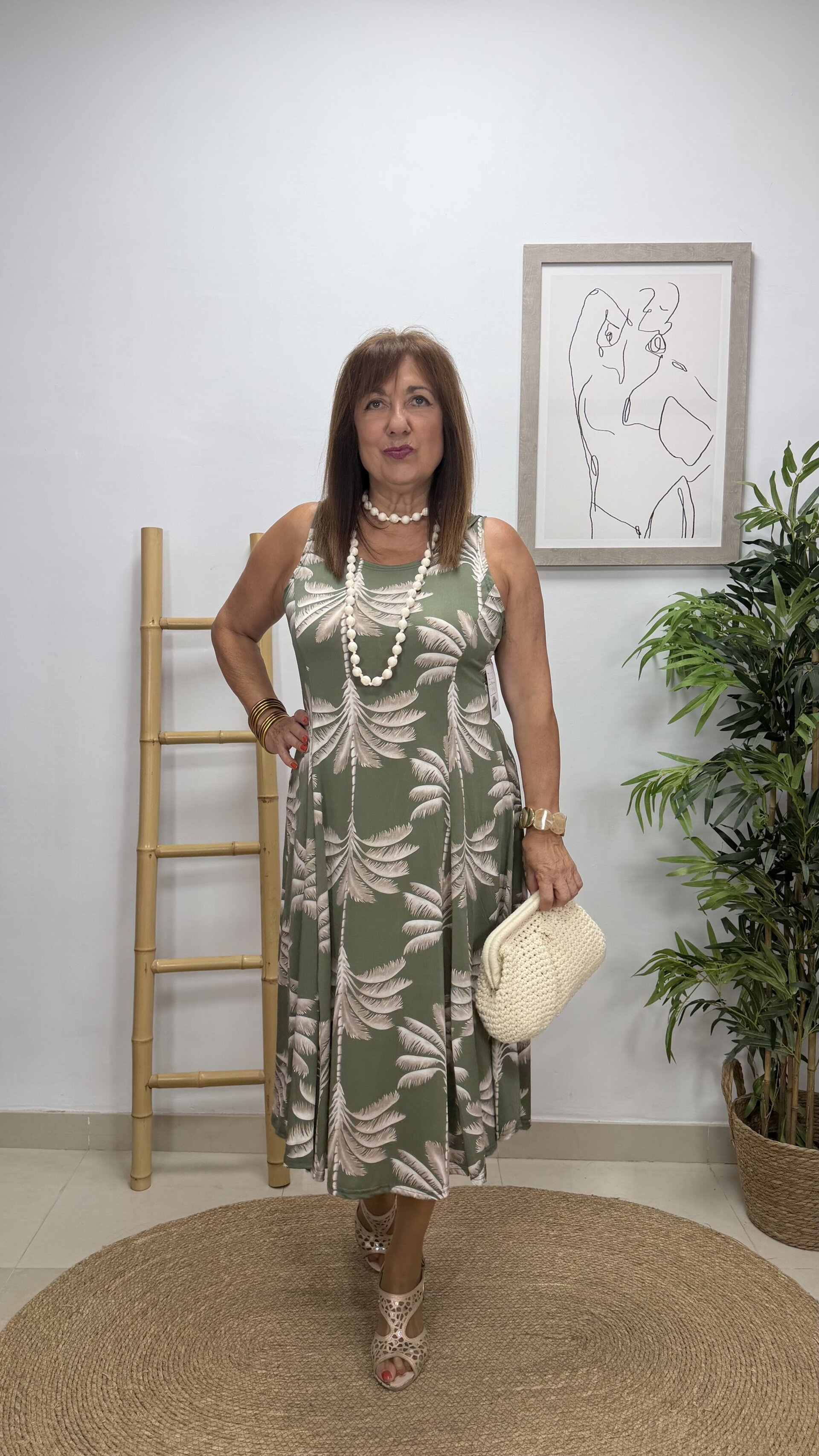Vestido Corto Elche Verde - 2